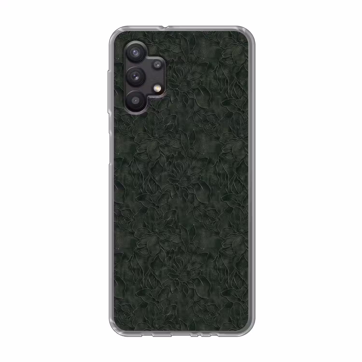 Bloemen - Lijnen - Groen Telefoonhoesje Samsung Galaxy A32 5G klein 346 -3d