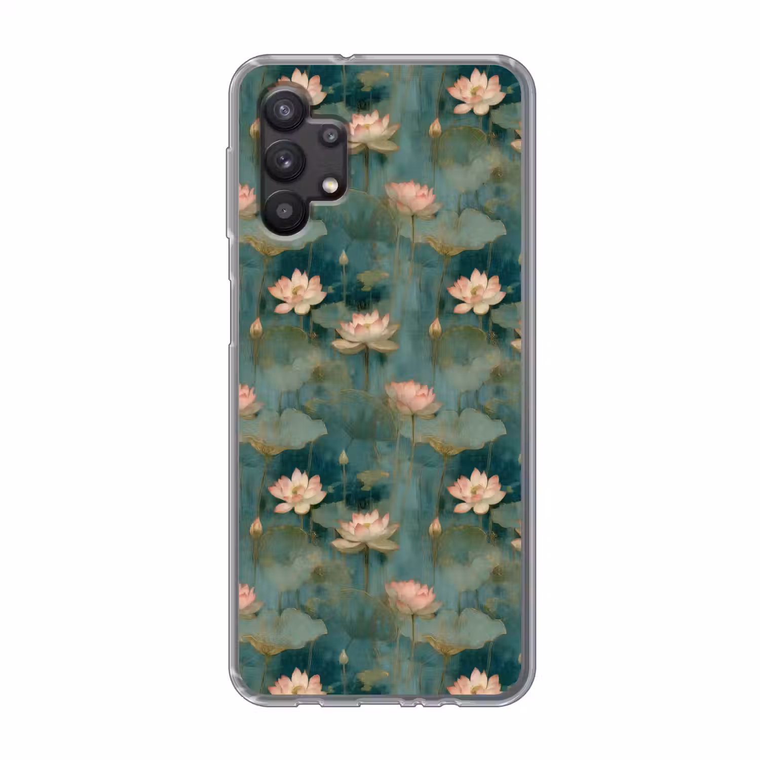 Botanisch - Bloemen - Roze Telefoonhoesje Samsung Galaxy A32 5G klein 346 -3d