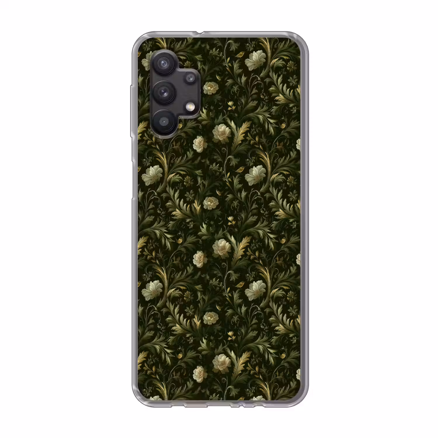 Botanisch - Naadloos - Bloemen Telefoonhoesje Samsung Galaxy A32 5G klein 346 -3d