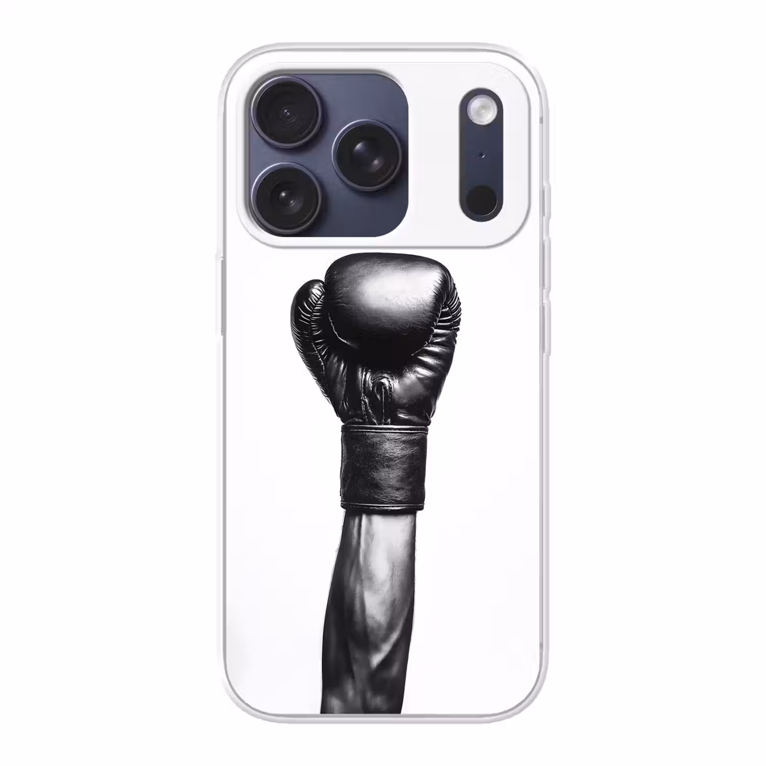 Bokshandschoen - Zwart - Hand Telefoonhoesje iPhone 17 Pro klein -3d