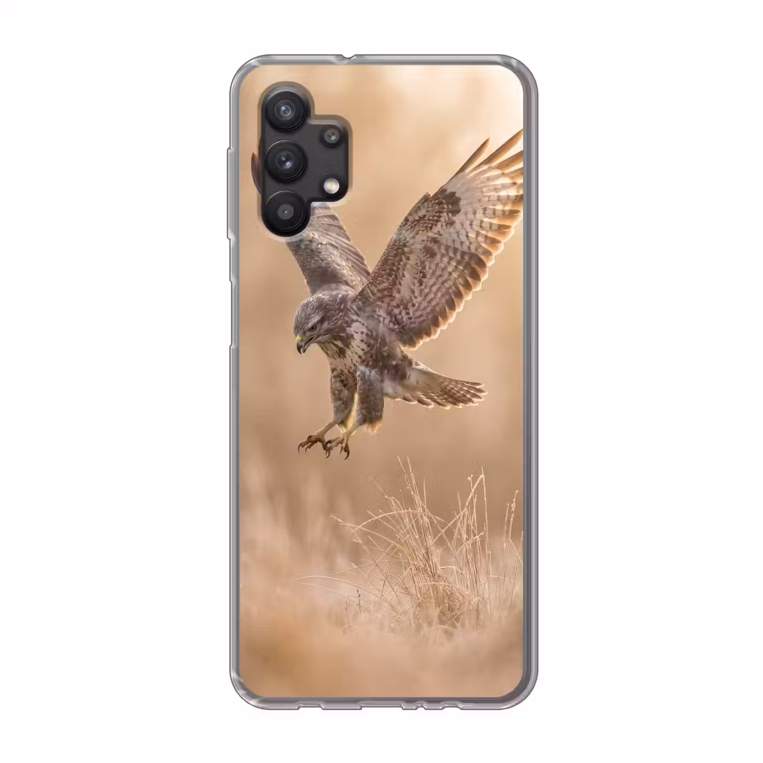 Buizerd - Roofvogel - Natuur - Bruin Telefoonhoesje Samsung Galaxy A32 5G klein -3d