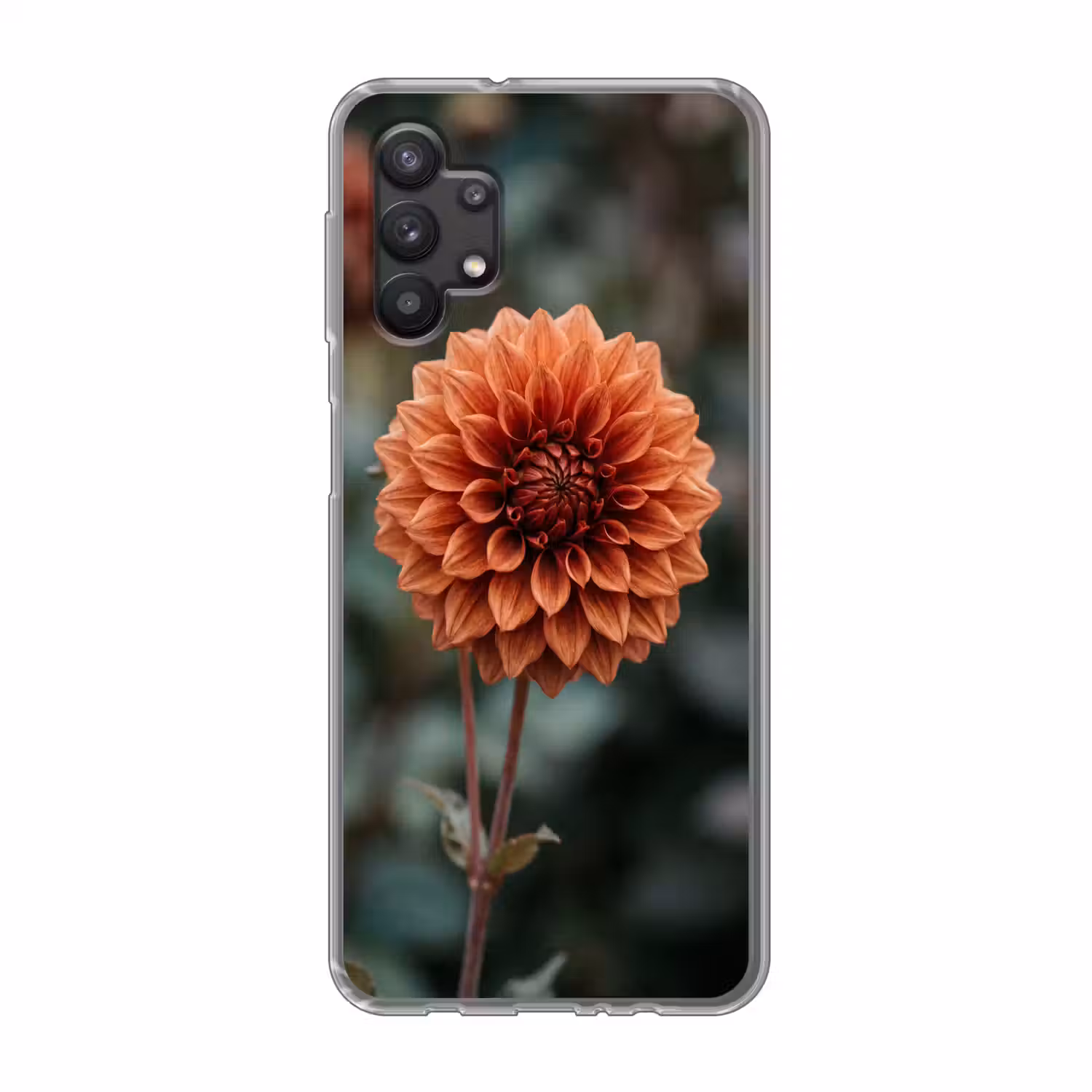 Dahlia - Bloem - Natuur - Sfeervol Telefoonhoesje Samsung Galaxy A32 5G klein -3d