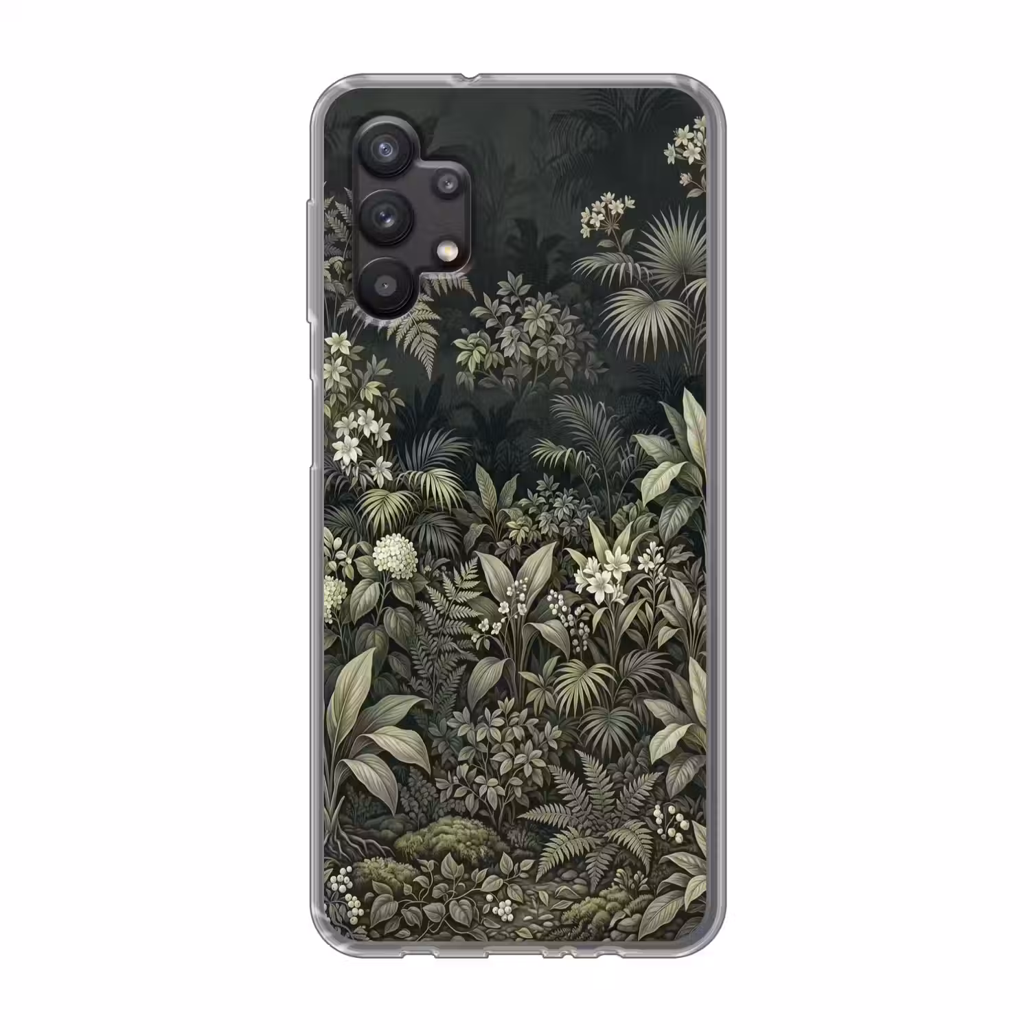 Jungle - Bladeren - Botanisch - Groen Telefoonhoesje Samsung Galaxy A32 5G klein -3d