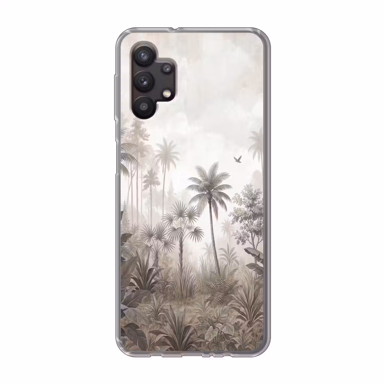 Jungle - Palmbomen - Natuur Telefoonhoesje Samsung Galaxy A32 5G klein -3d