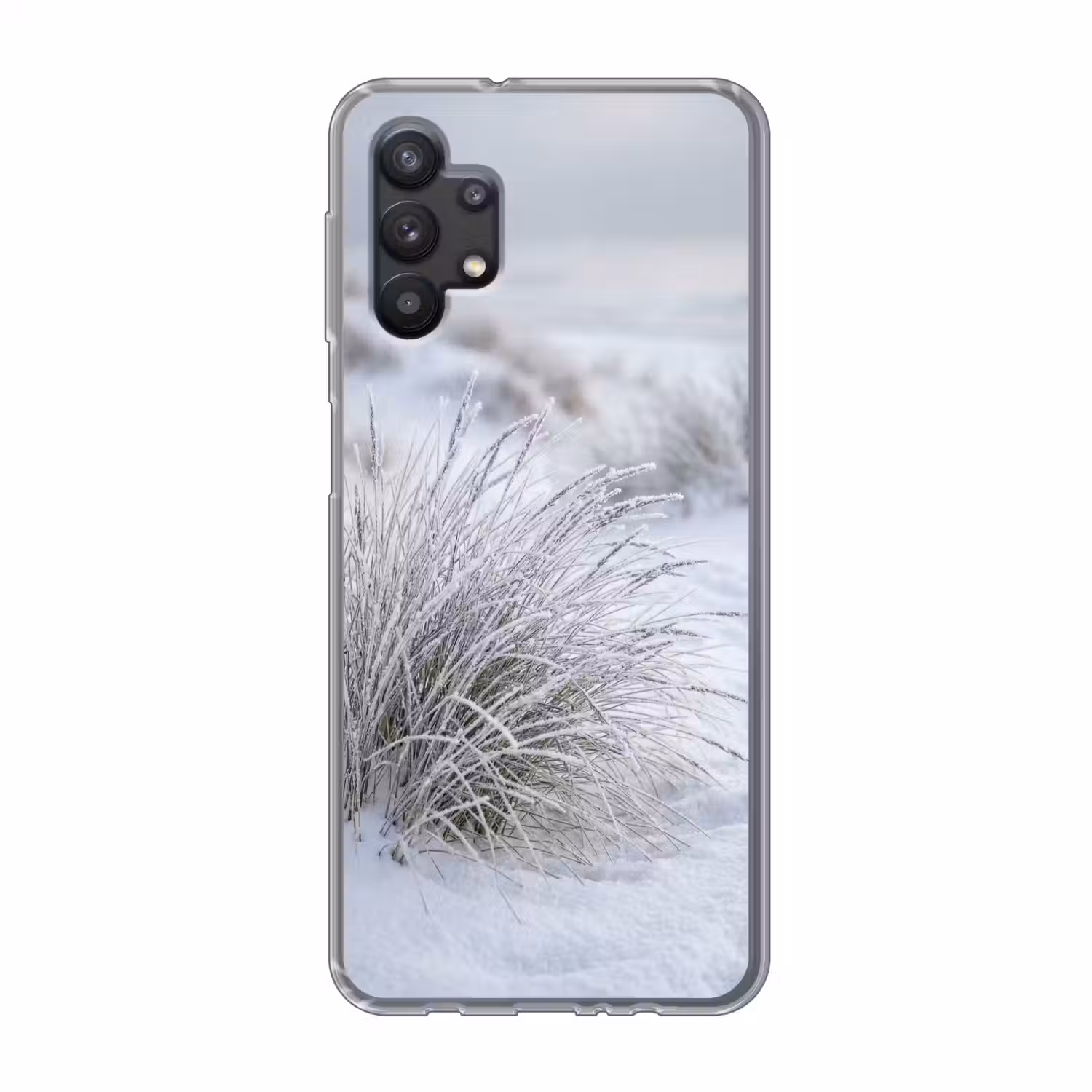 Duinen - Sneeuw - Strand - Winter - Serene Telefoonhoesje Samsung Galaxy A32 5G klein -3d