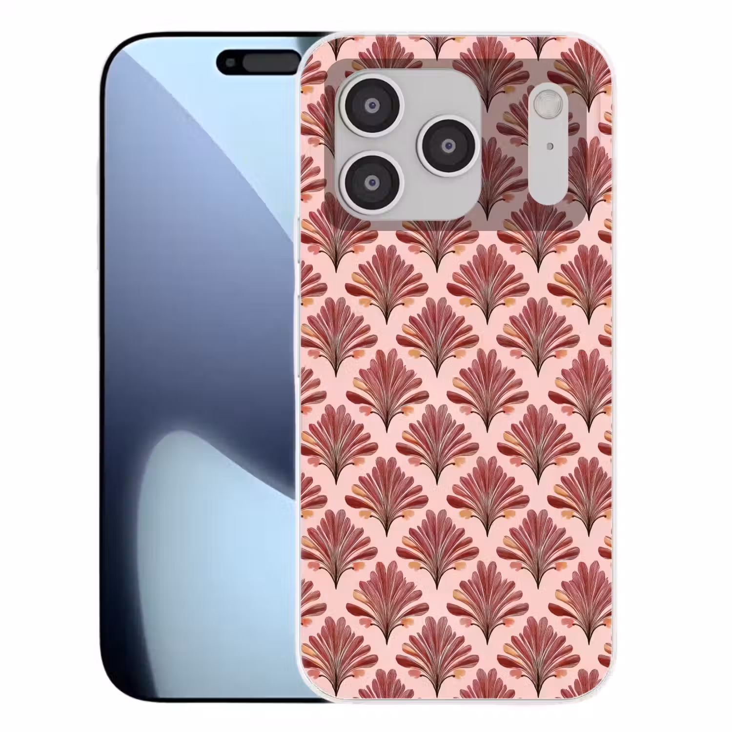 Waaier - Roze - Rood Telefoonhoesje iPhone 17 Pro klein 878 -3d