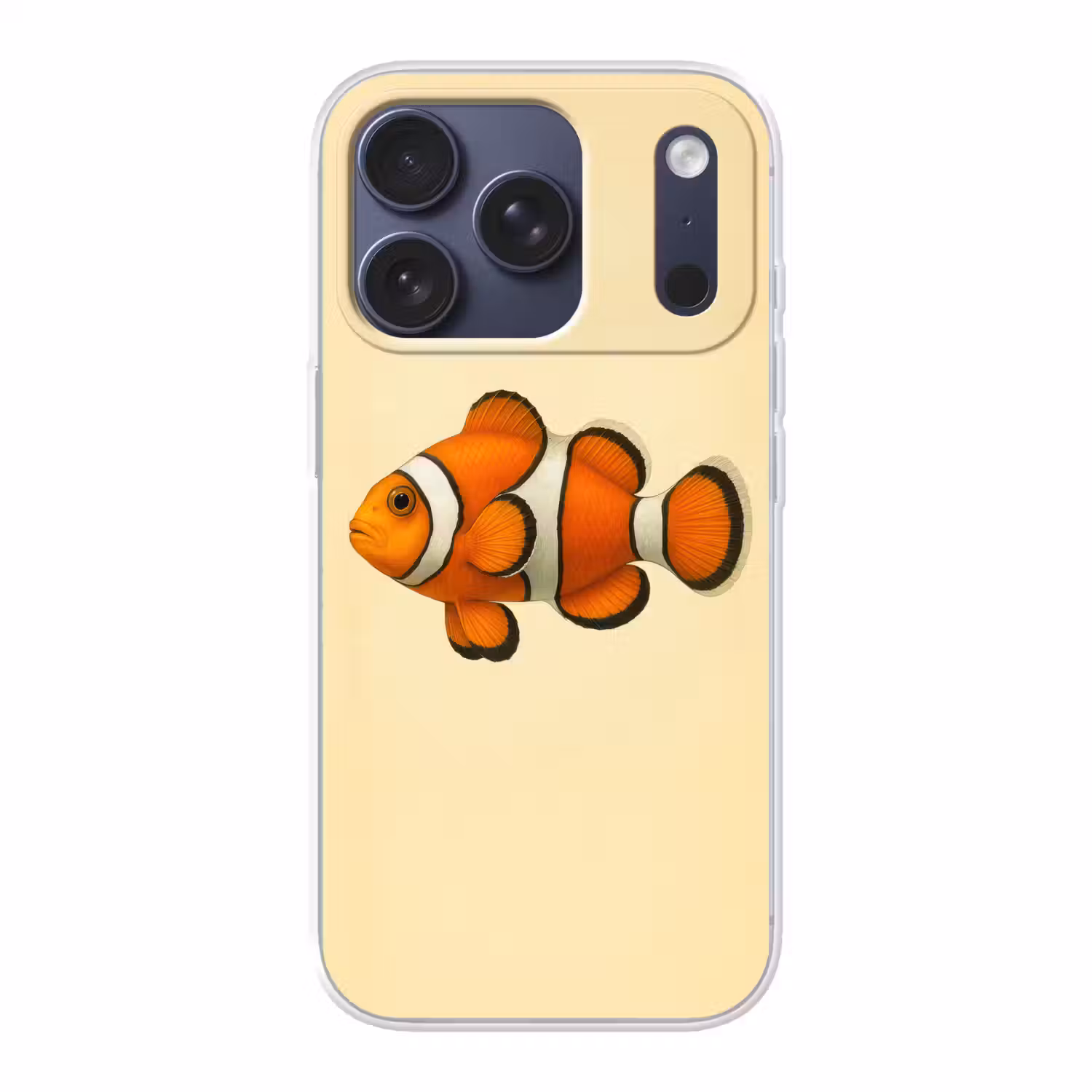 Vis - Oranje - Strepen Telefoonhoesje iPhone 17 Pro klein -3d
