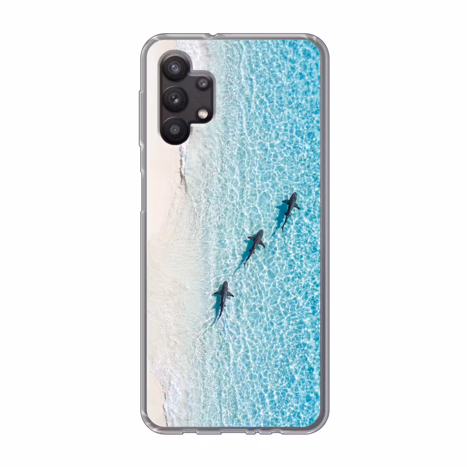 Vis - Oceaan - Strand - Turquoise - Natuur Telefoonhoesje Samsung Galaxy A32 5G klein -3d
