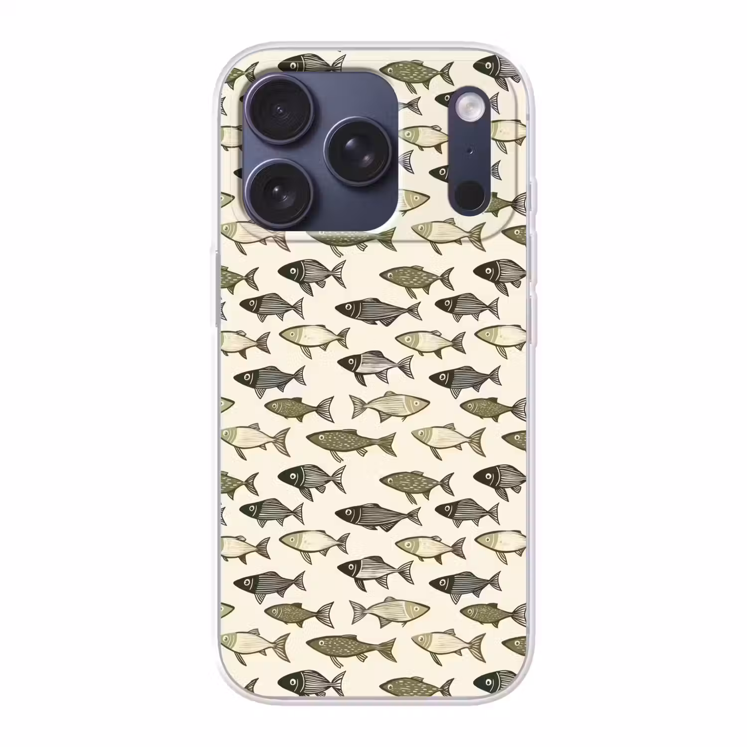 Vissen - Klassiek - Groen Telefoonhoesje iPhone 17 Pro klein 878 -3d