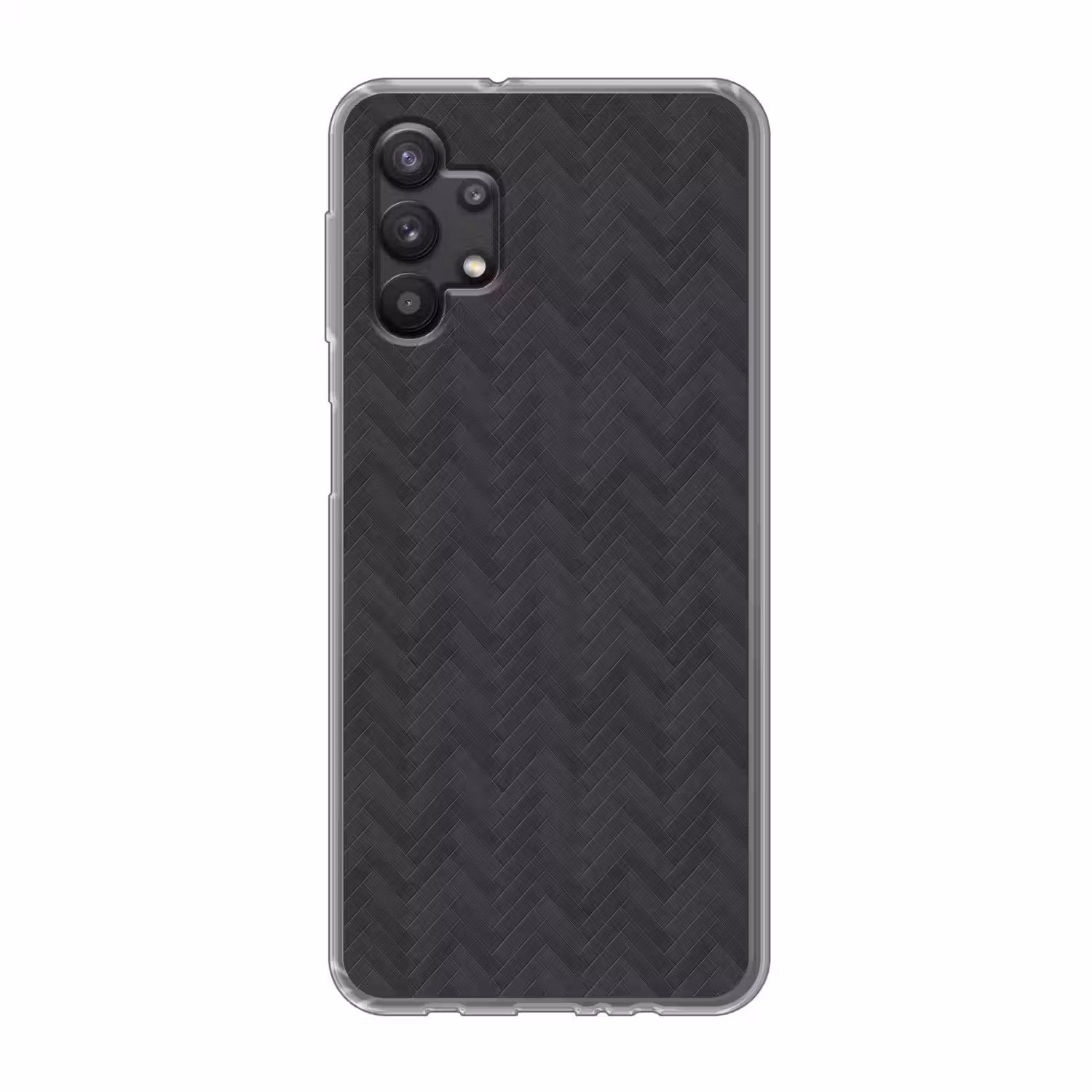 Visgraat - Wandtegel - Donkergrijs Telefoonhoesje Samsung Galaxy A32 5G klein 346 -3d