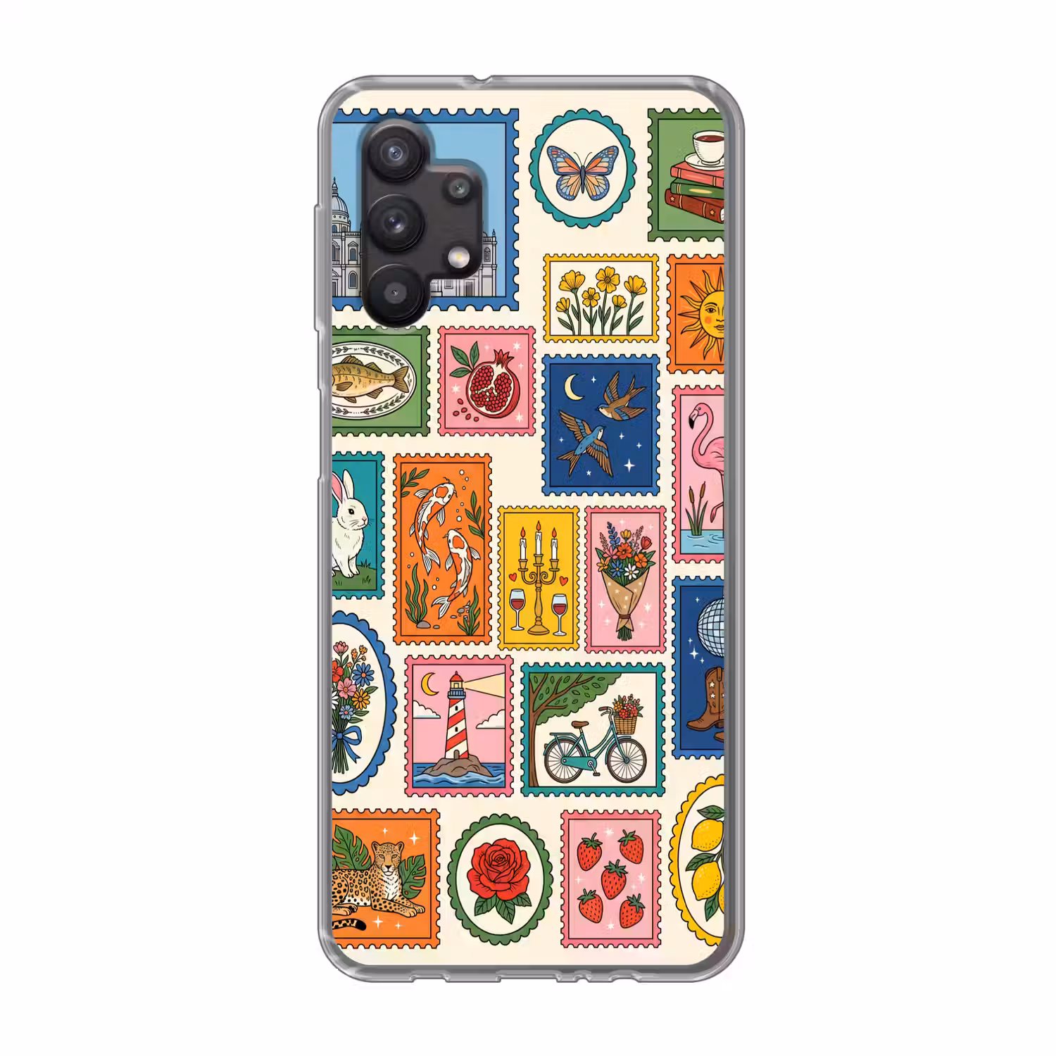 Gebouw - Koepel - Architectuur - Klassiek - Grijs Telefoonhoesje Samsung Galaxy A32 5G klein -3d