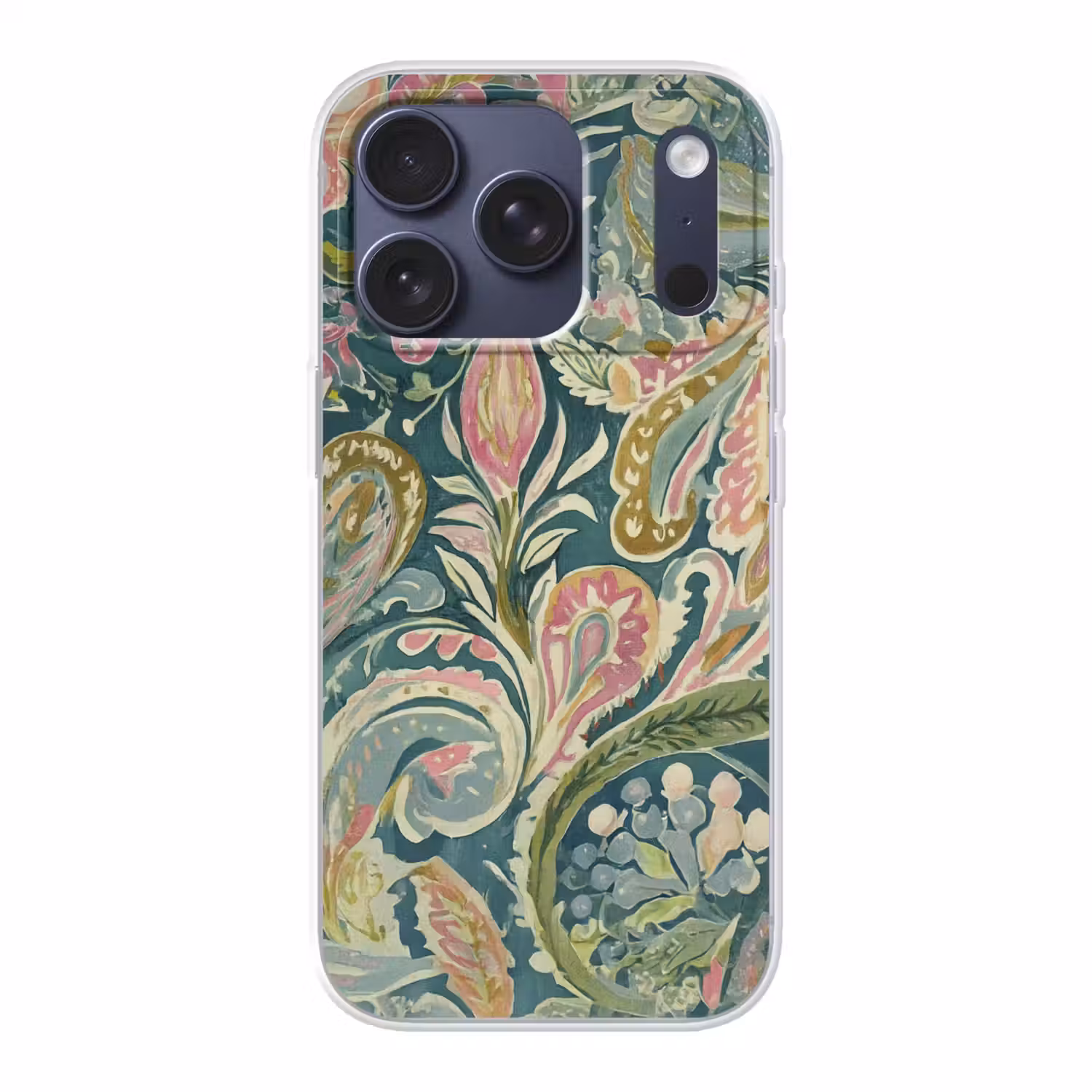 Patroon - Kleurrijk - Sierlijk - Groen Telefoonhoesje iPhone 17 Pro klein -3d