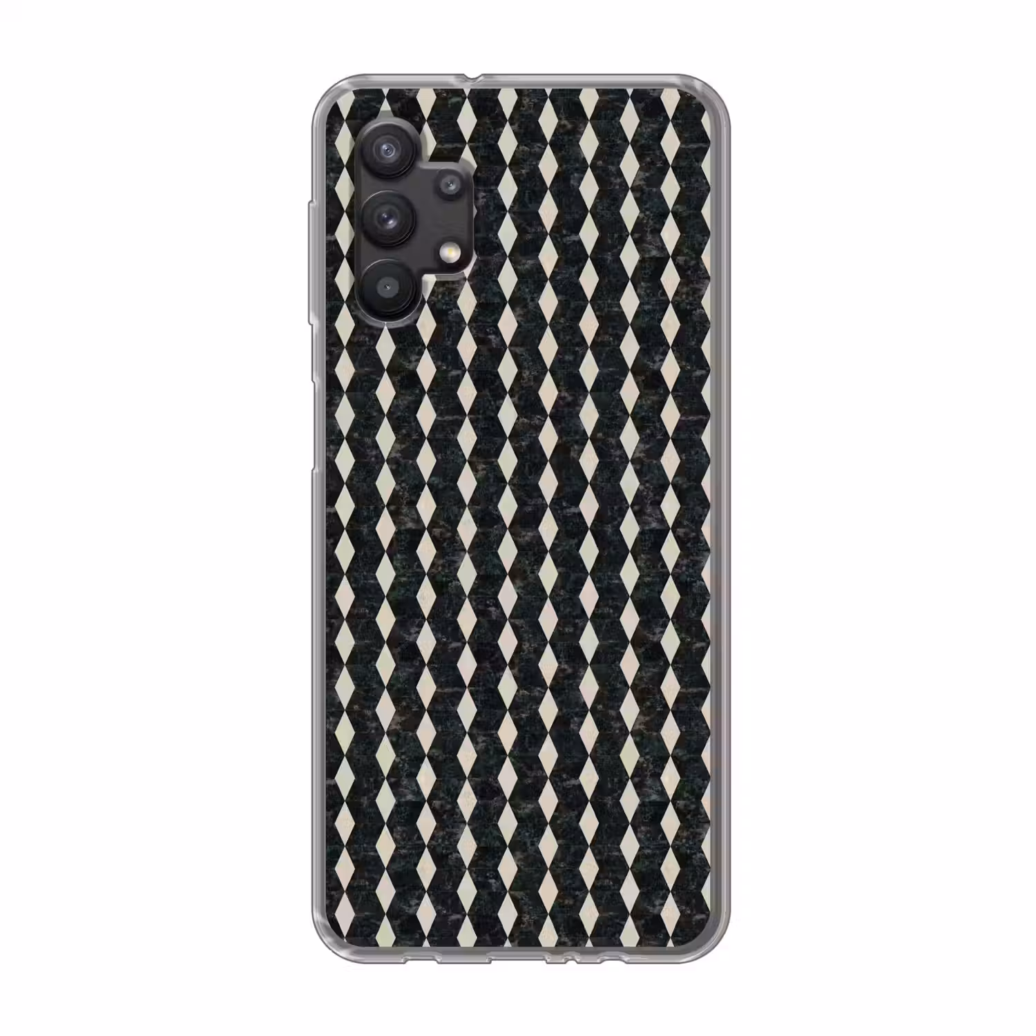Geometrisch - Patroon - Marmer - Groen Telefoonhoesje Samsung Galaxy A32 5G klein 346 -3d