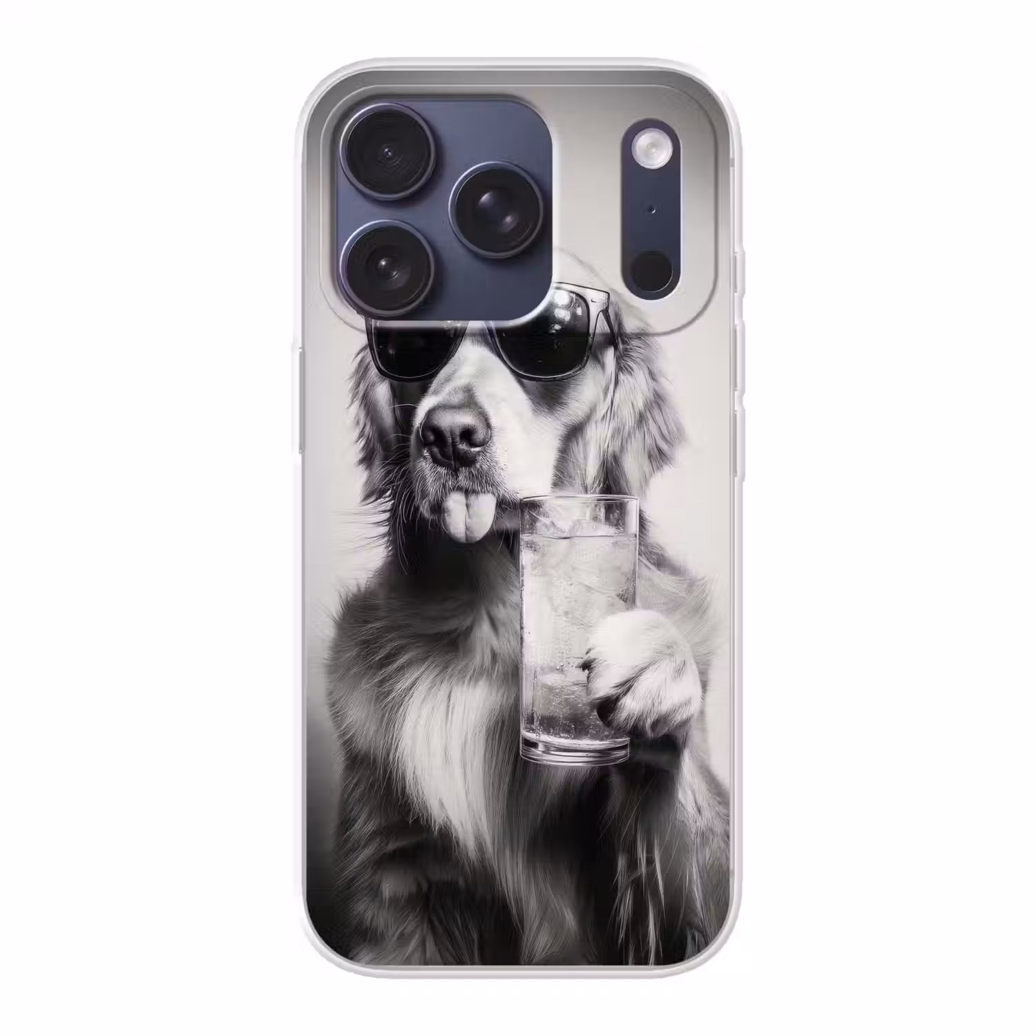 Golden retriever - Hond - Zonnebril - Gkas Telefoonhoesje iPhone 17 Pro klein -3d