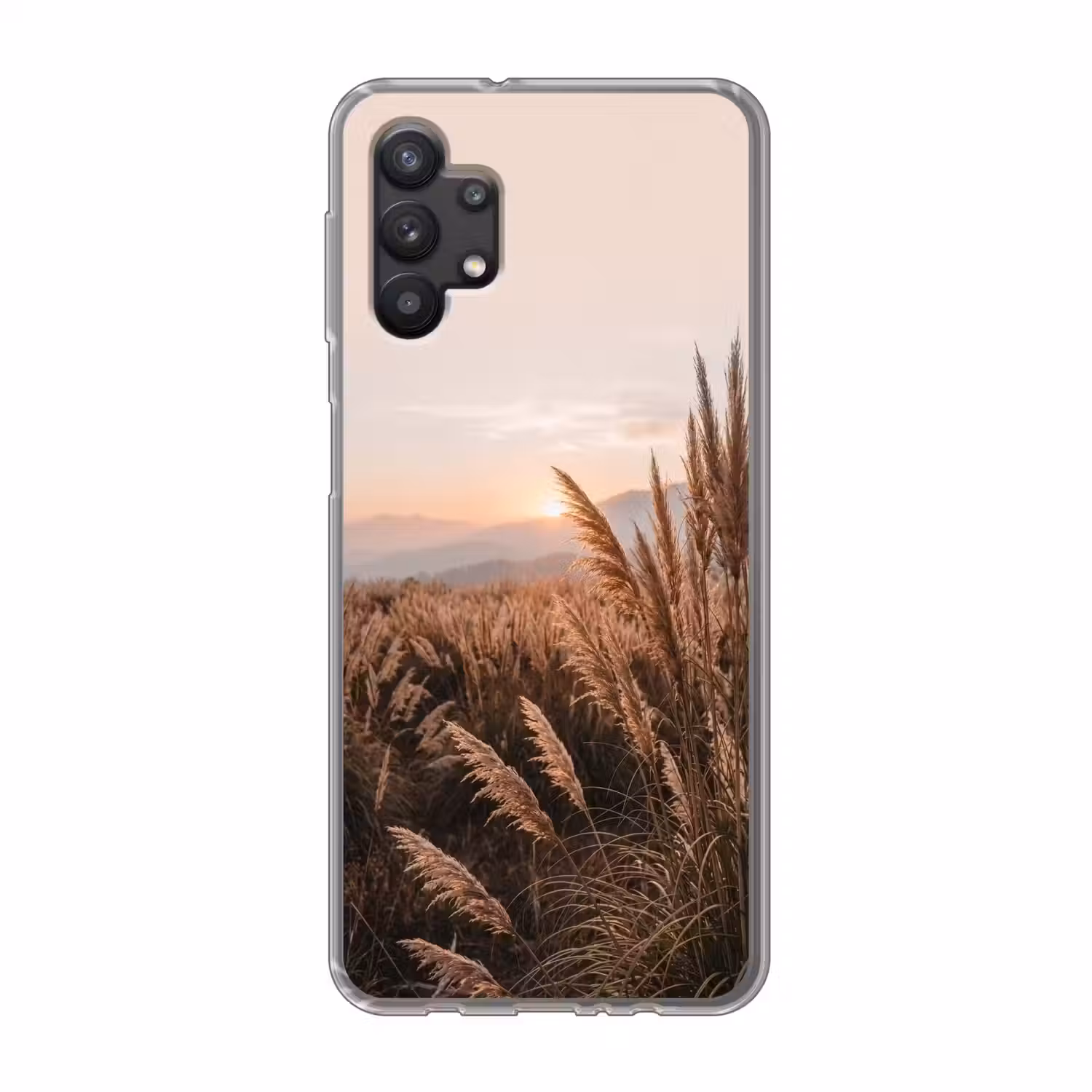 Gras - Veld - Zon - Natuur Telefoonhoesje Samsung Galaxy A32 5G klein -3d