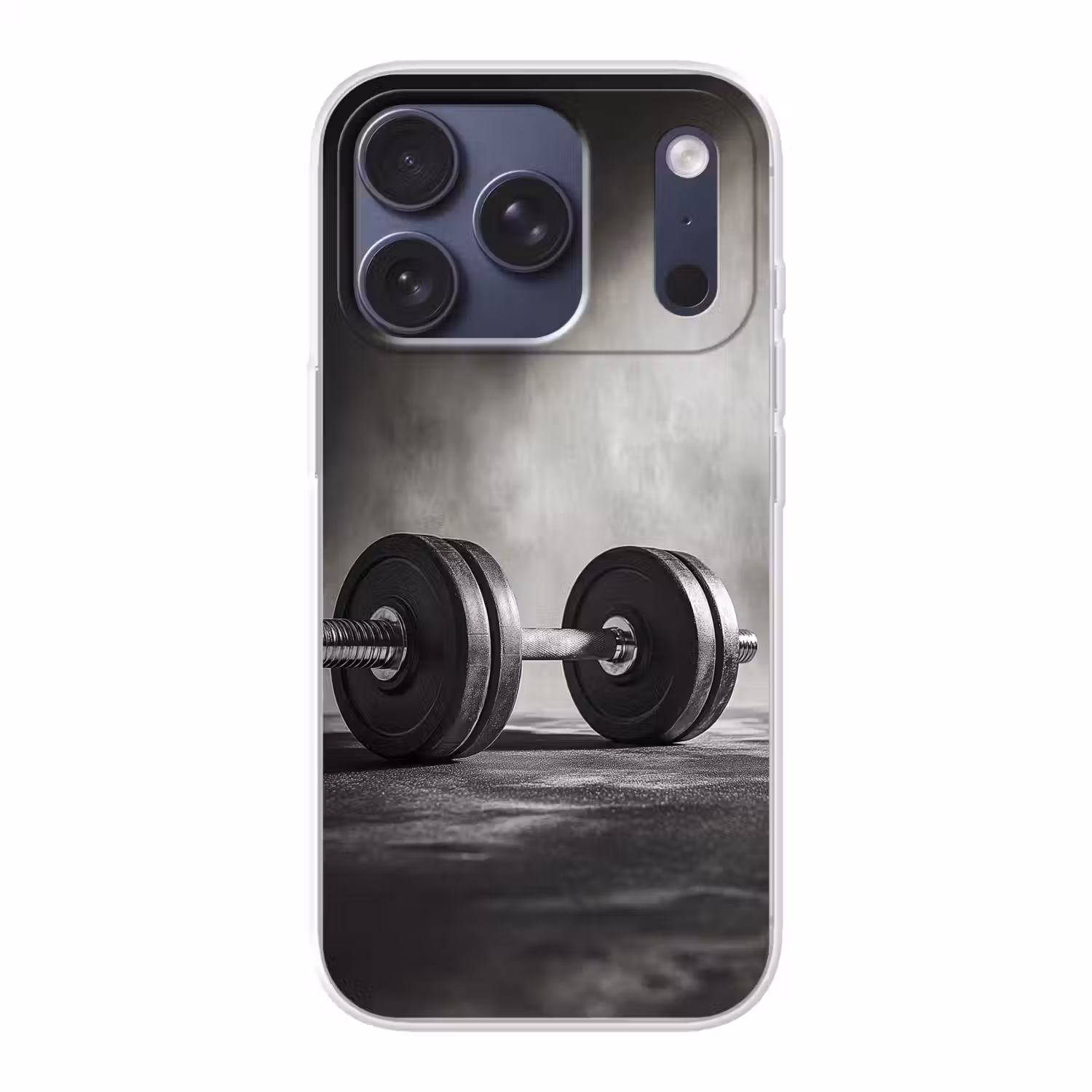 Halter - Gewichten - Zwart Telefoonhoesje iPhone 17 Pro klein -3d