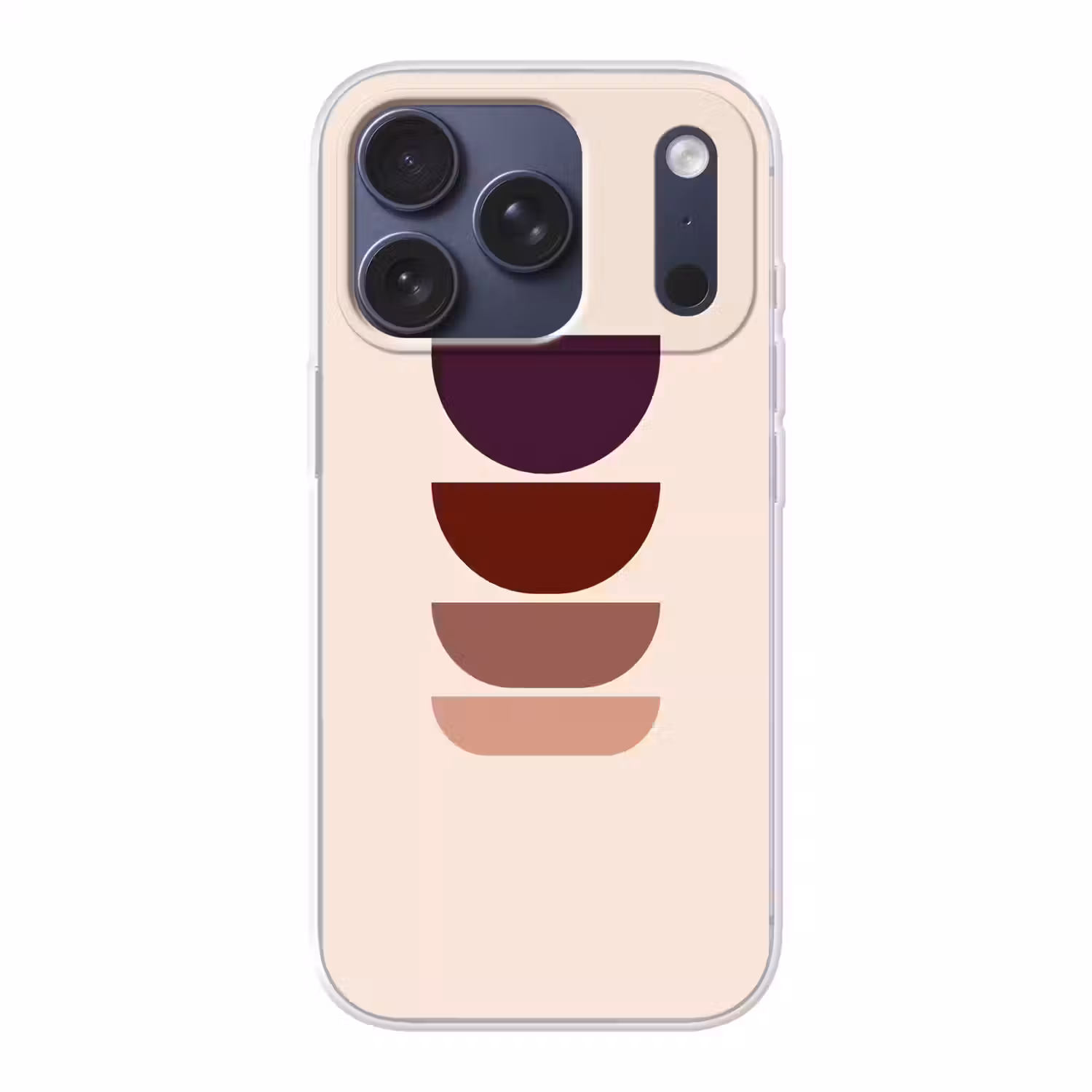Harmonieus - Symmetrisch - Rood Telefoonhoesje iPhone 17 Pro klein -3d
