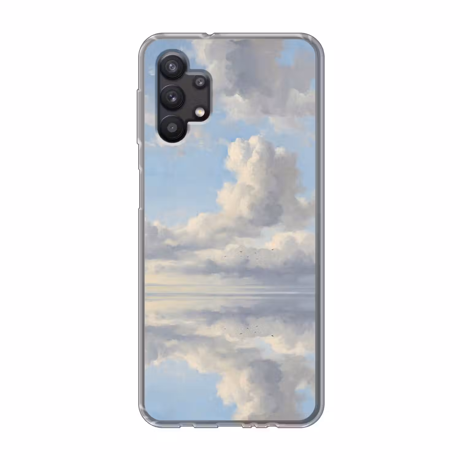 Lucht - Wolken - Natuur - Klassiek - Blauw Telefoonhoesje Samsung Galaxy A32 5G klein -3d