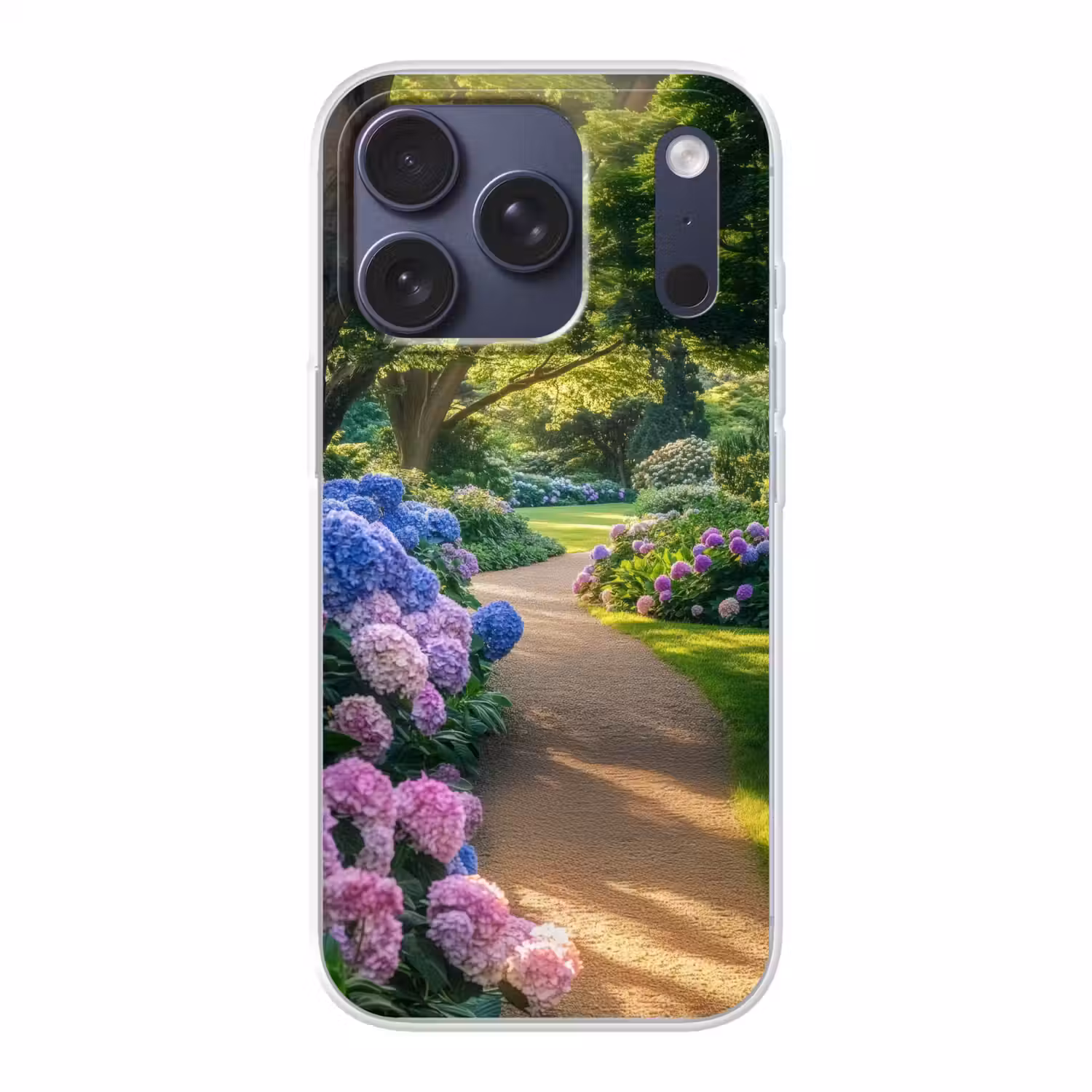 Hortensia- Park - Pad Telefoonhoesje iPhone 17 Pro klein -3d