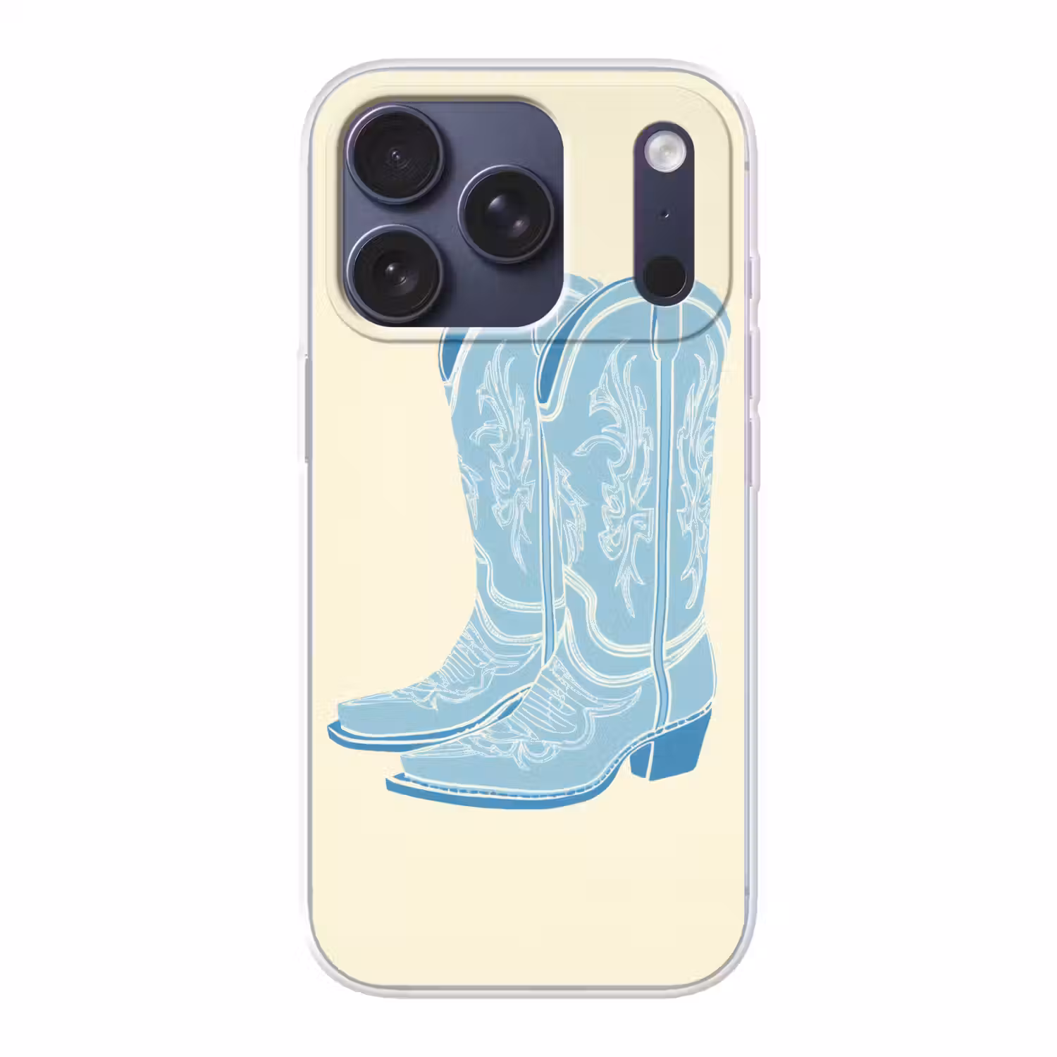 Illustratie - Cowboylaarzen - Patroon Telefoonhoesje iPhone 17 Pro klein -3d