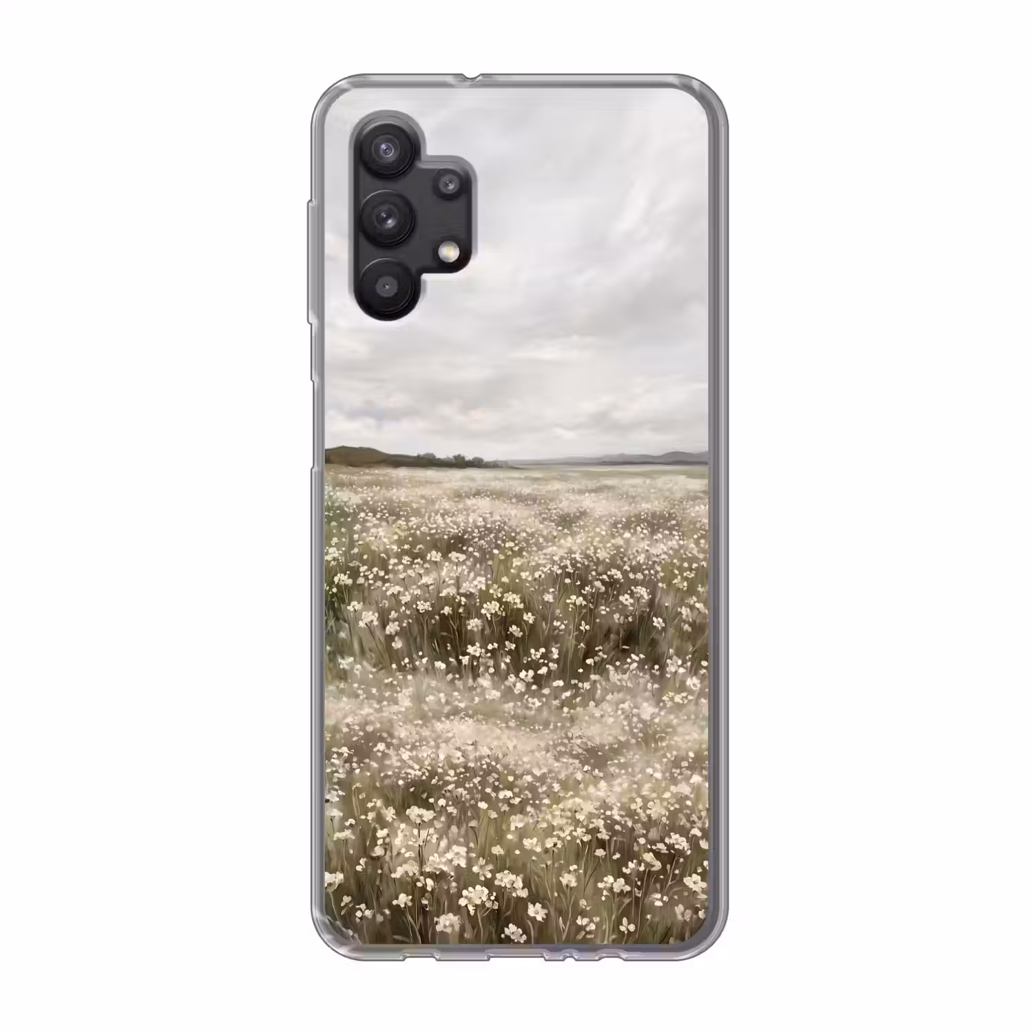 Illustratie - Landschap - Wit Telefoonhoesje Samsung Galaxy A32 5G klein -3d