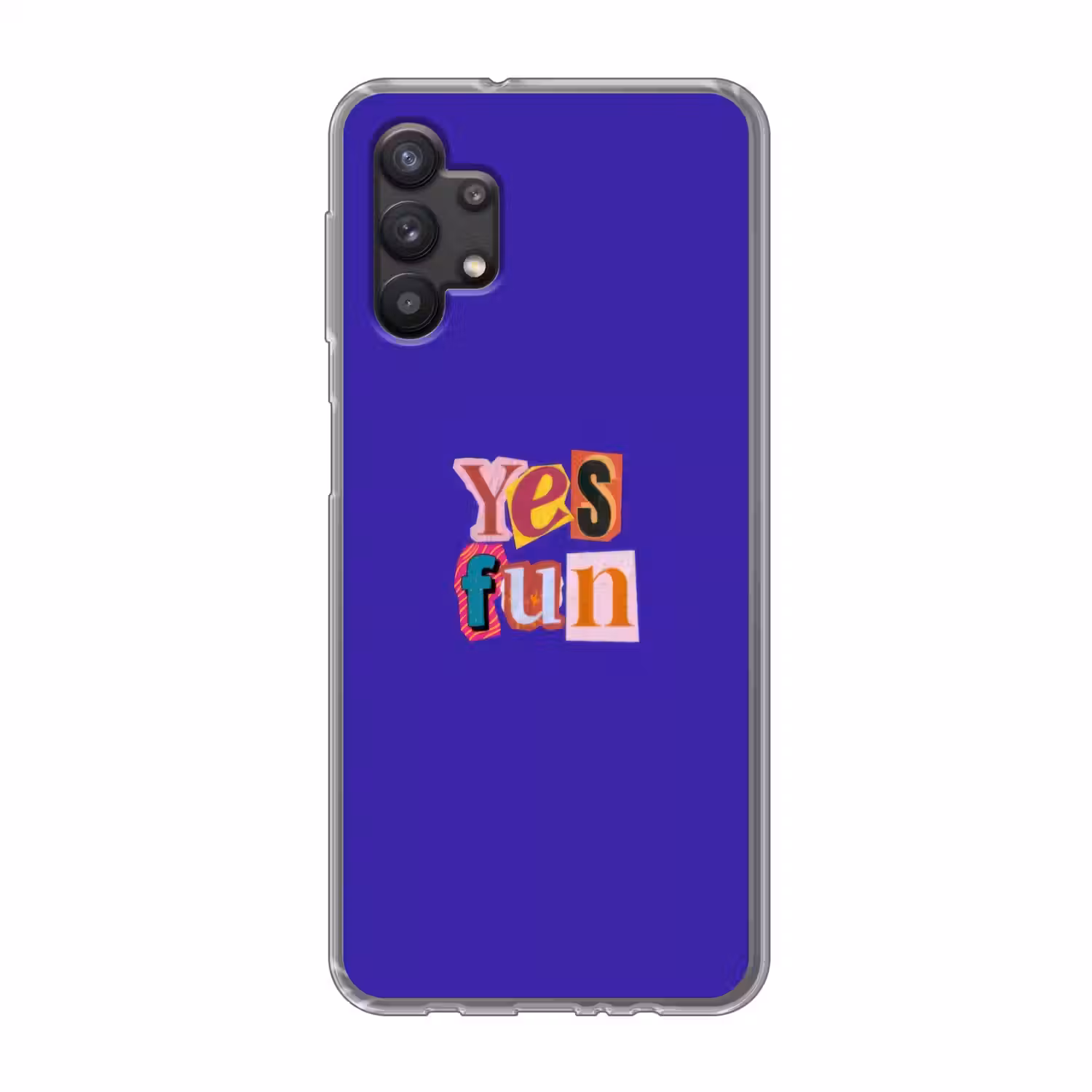 Yes fun - Kleurrijk - Collage-stijl Telefoonhoesje Samsung Galaxy A32 5G klein -3d