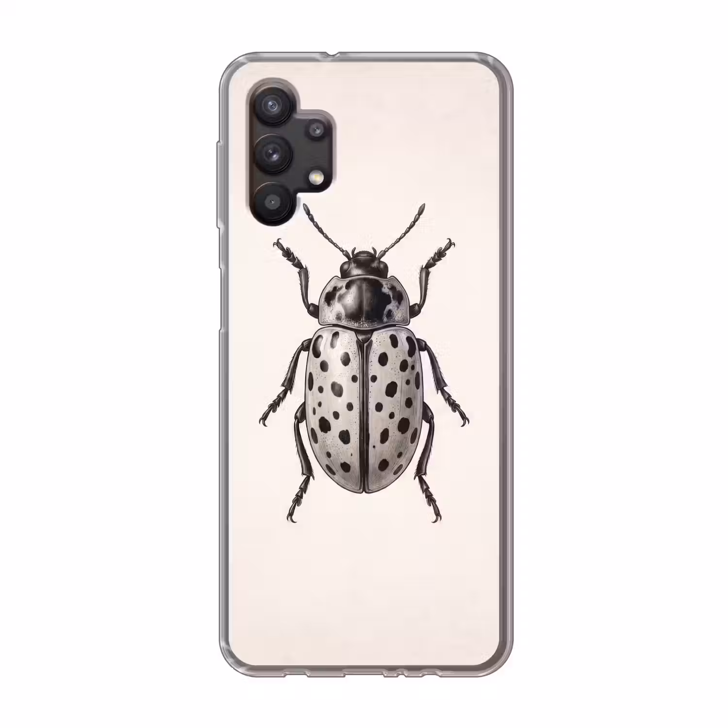 Kever - Insect - Vintage Telefoonhoesje Samsung Galaxy A32 5G klein -3d