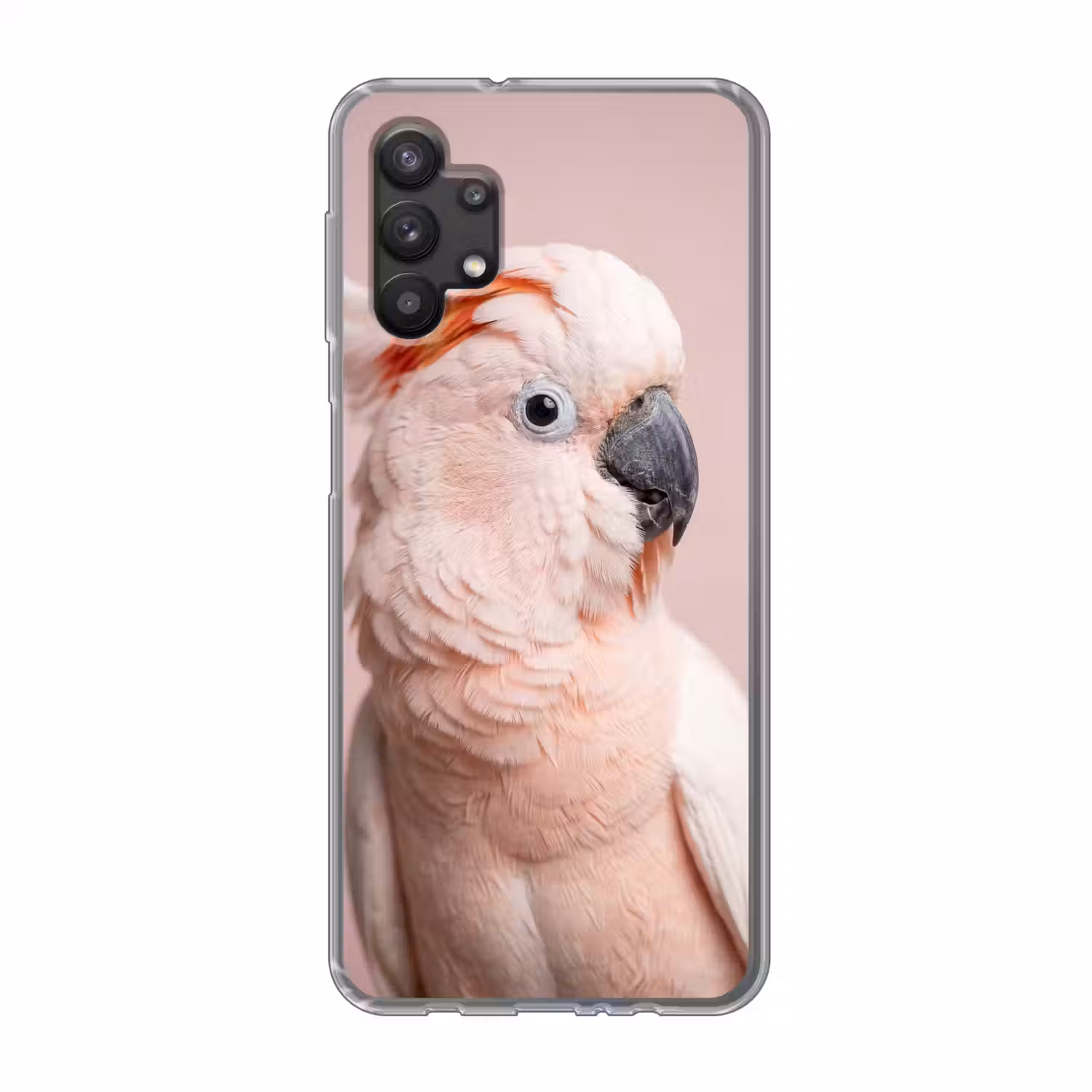 Kaketoe - Portret - Roze Telefoonhoesje Samsung Galaxy A32 5G klein -3d