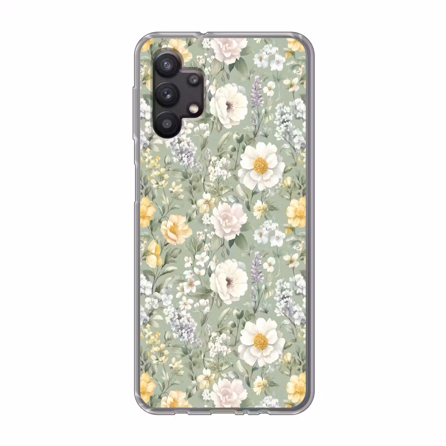Klassiek - Bloemenpatroon - Kleurrijk Telefoonhoesje Samsung Galaxy A32 5G klein 346 -3d