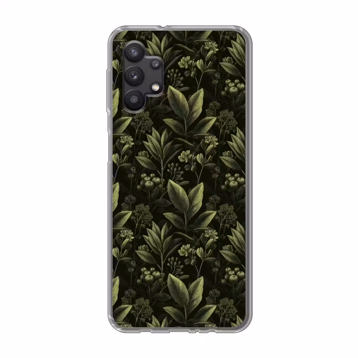 Klassiek - Donker - Botanisch - Planten Telefoonhoesje Samsung Galaxy A32 5G klein 346 -3d