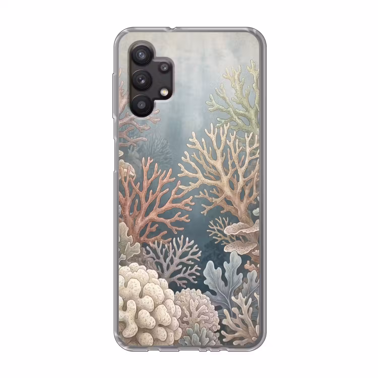 Koraal - Zeeleven - Onderwater - Illustratie - Natuur Telefoonhoesje Samsung Galaxy A32 5G klein -3d