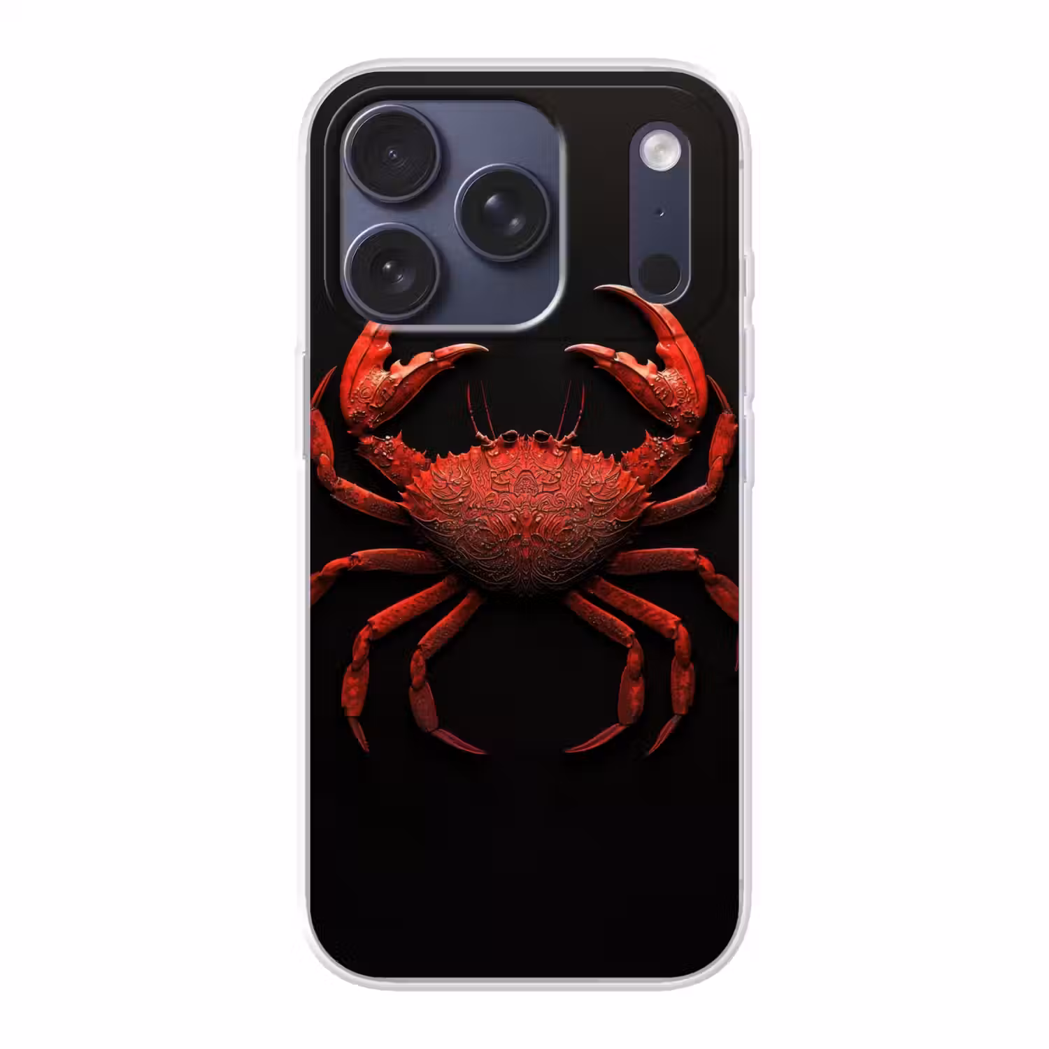 Krab - Rood - Vissen - Schaaldieren Telefoonhoesje iPhone 17 Pro klein -3d