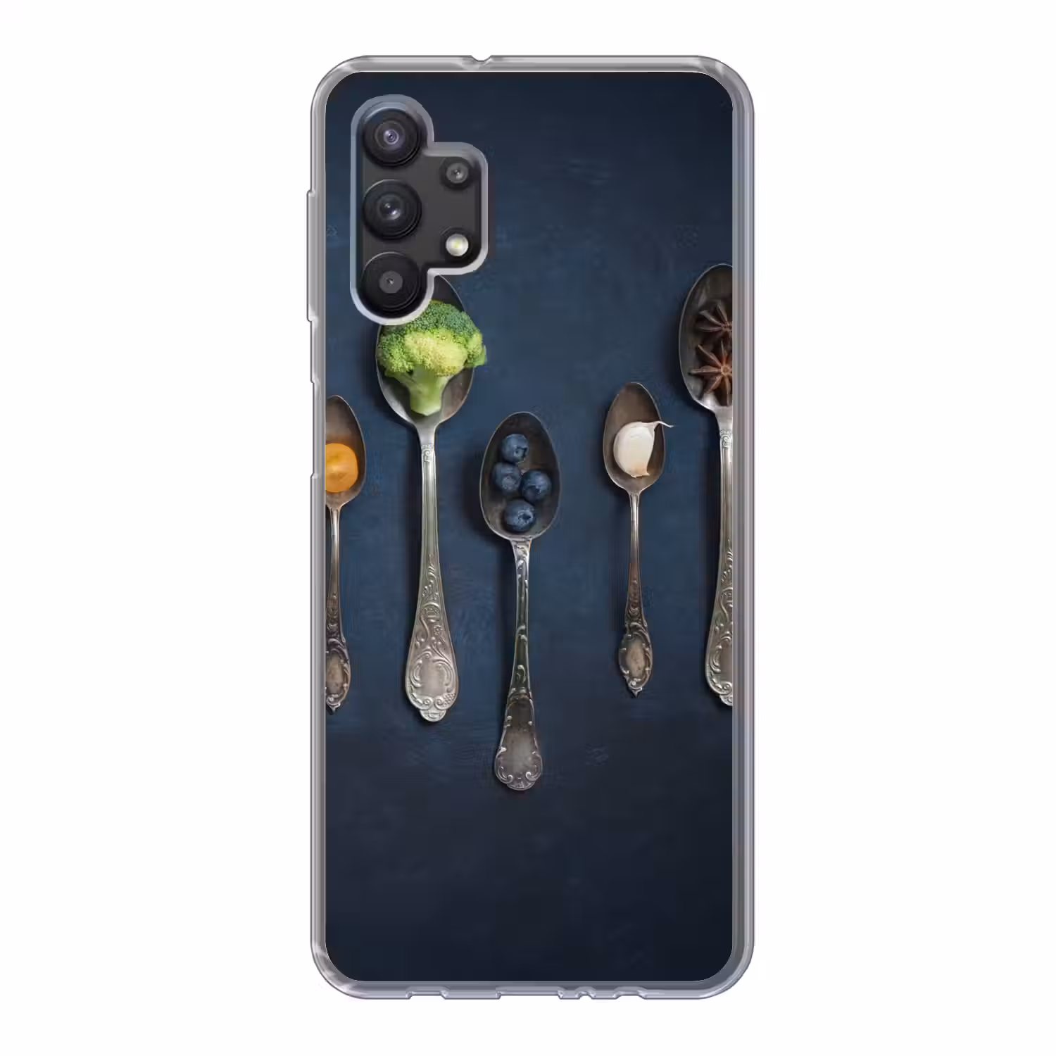 Kruiden - Lepel - Zilver - Specerijen - Industrieel Telefoonhoesje Samsung Galaxy A32 5G klein -3d