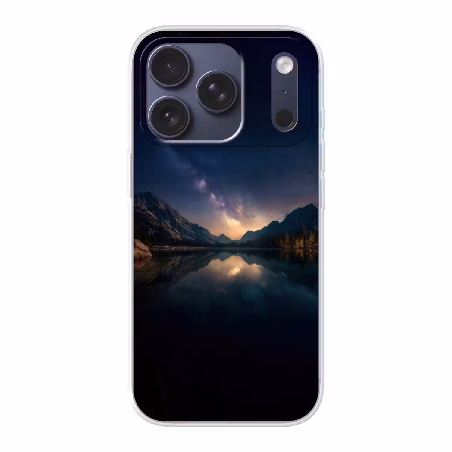 Kristalhelder meer - Bergen - Bergen Telefoonhoesje iPhone 17 Pro klein -3d
