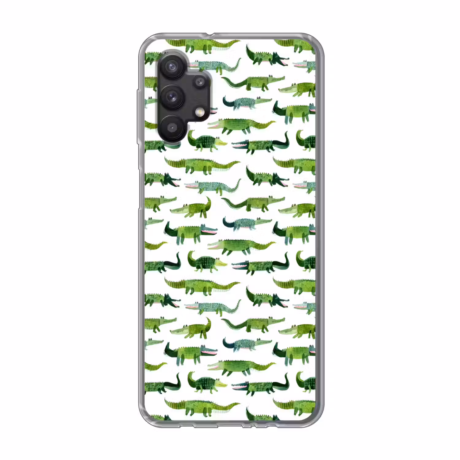 krokodillen - Speels - Groen Telefoonhoesje Samsung Galaxy A32 5G klein 346 -3d
