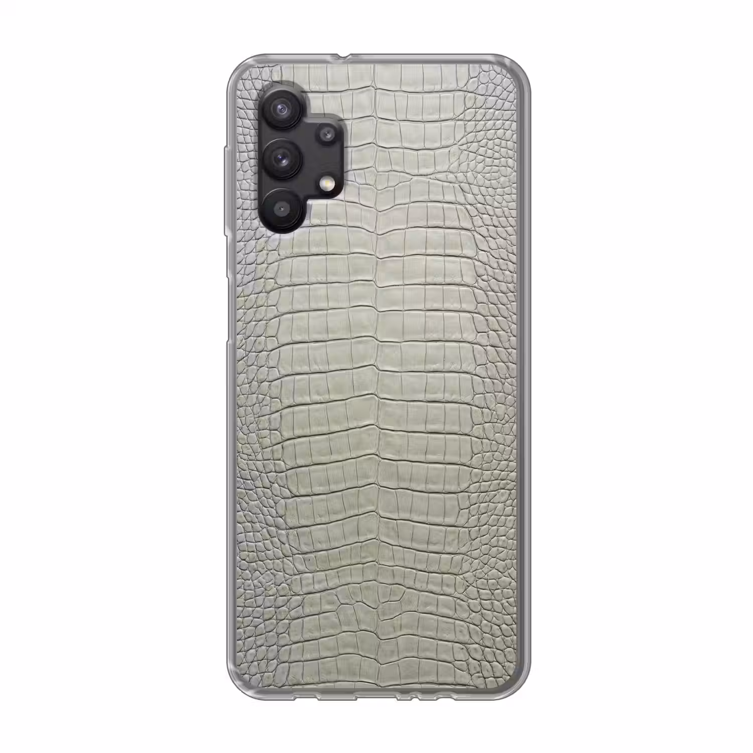 Krokodillenleer - Schubben - Groen Telefoonhoesje Samsung Galaxy A32 5G klein -3d