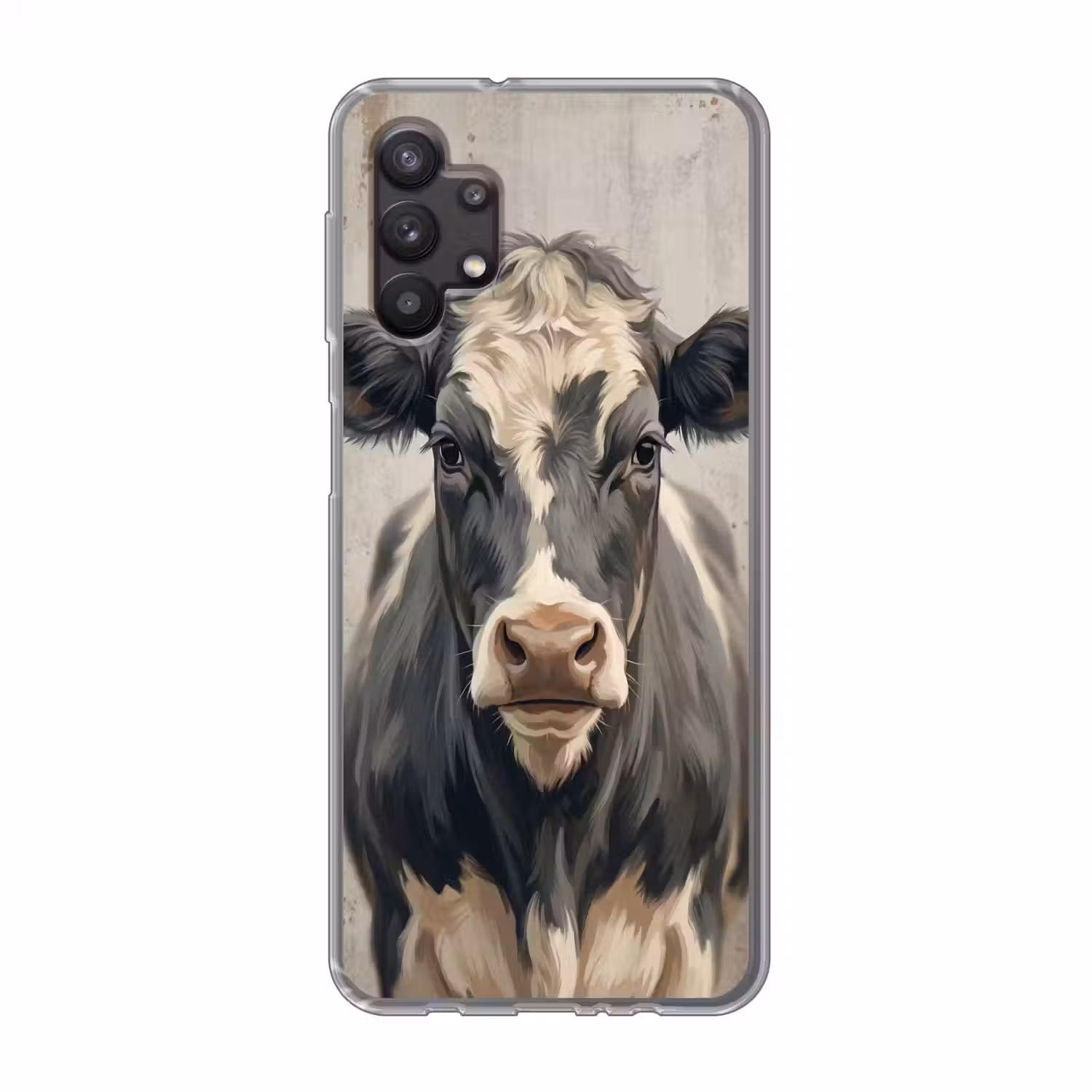 Koe - Portret - Dieren - Modern Telefoonhoesje Samsung Galaxy A32 5G klein -3d