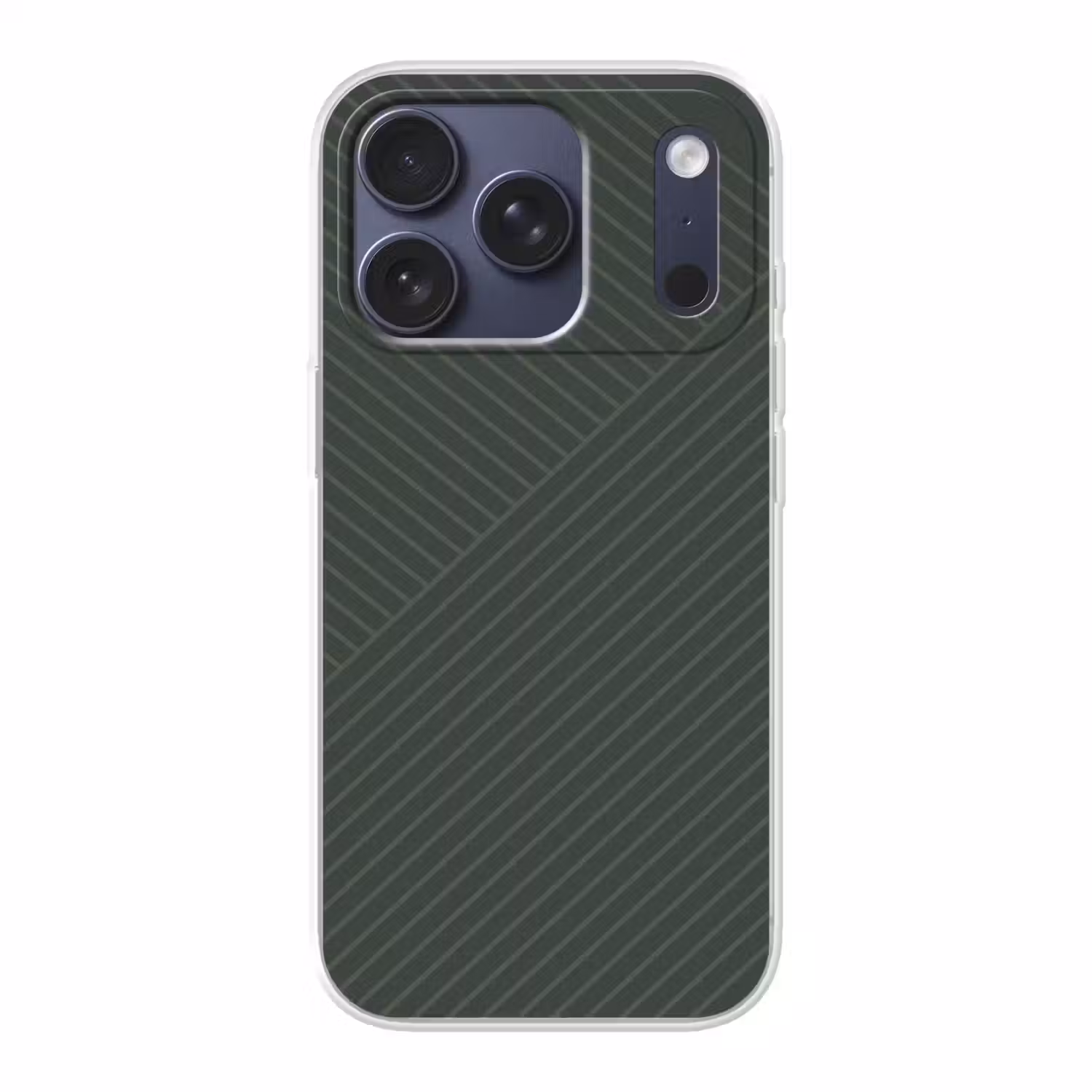 Lijnen - Abstract - Groen - Minimalistisch Telefoonhoesje iPhone 17 Pro klein -3d