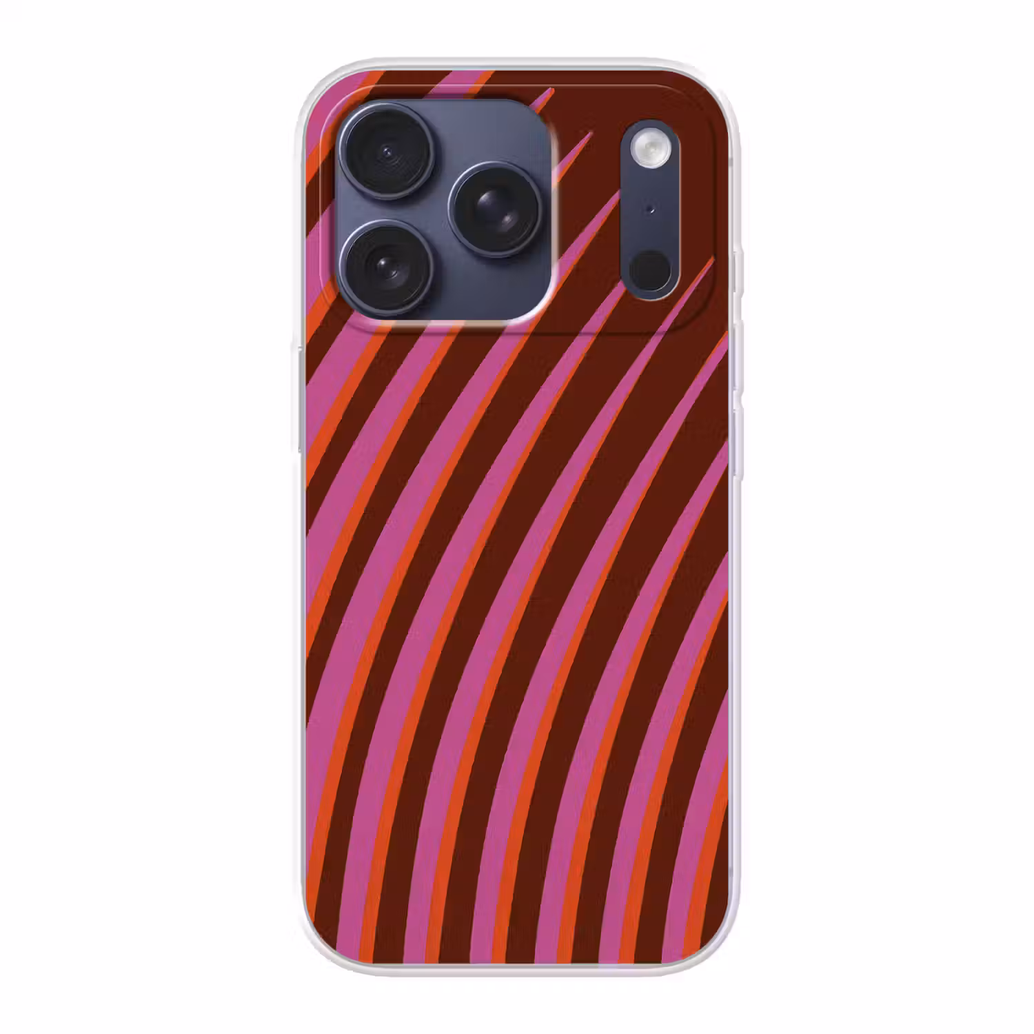 Lijnen - Rood - Beweging Telefoonhoesje iPhone 17 Pro klein -3d