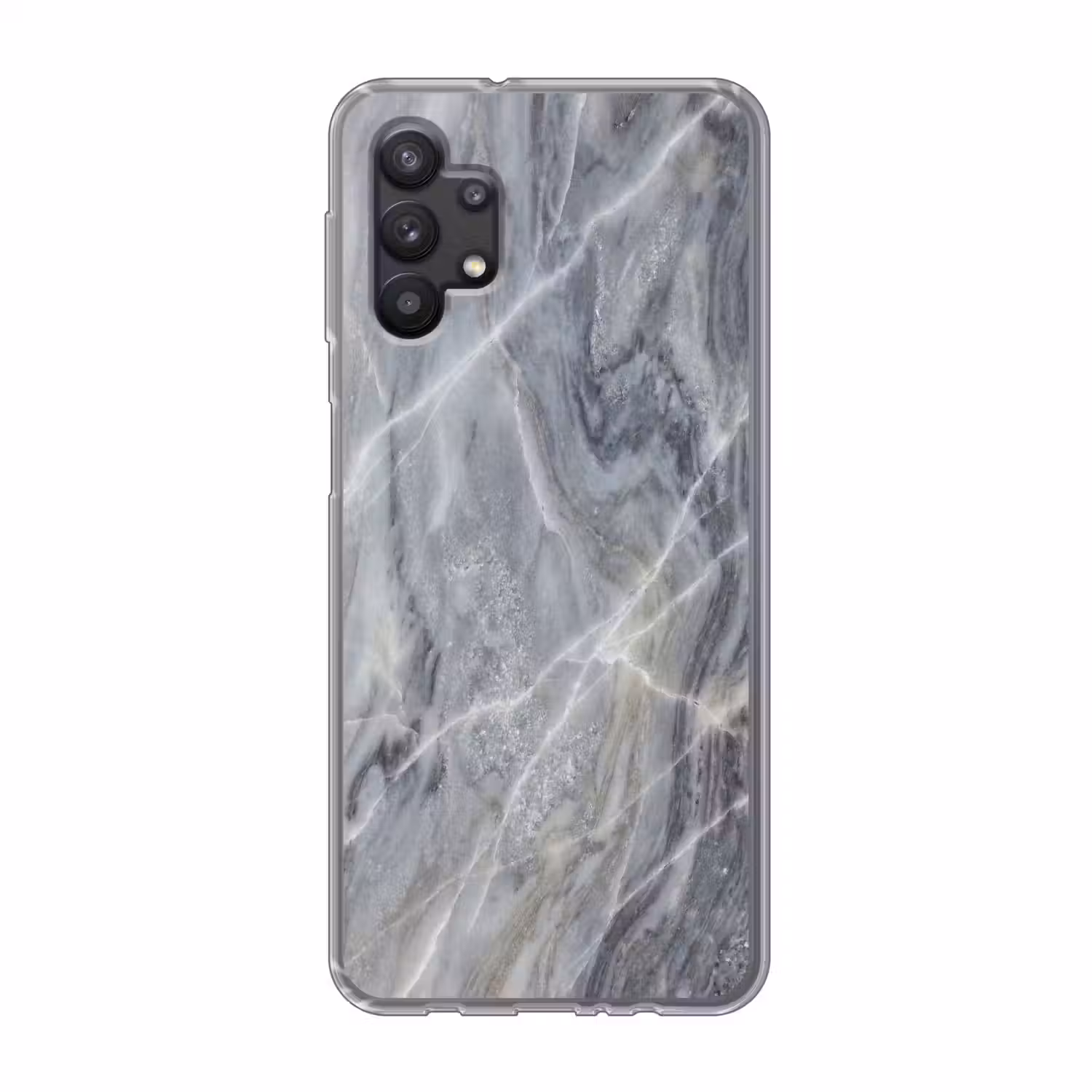 Marmer - Ader - Patroon - Abstract - Grijs Telefoonhoesje Samsung Galaxy A32 5G klein -3d