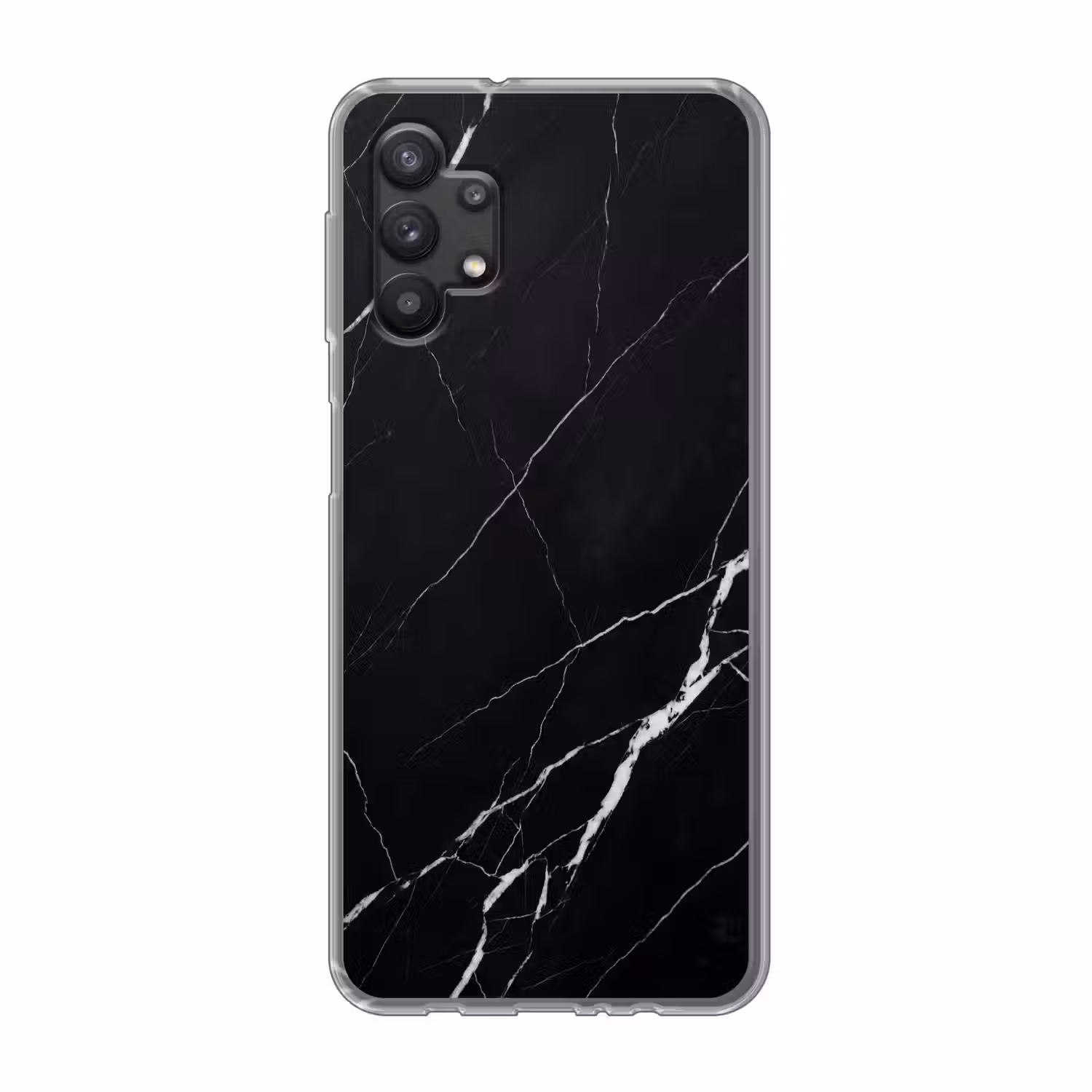 Marmer - Patroon - Abstract - Modern - Zwart Telefoonhoesje Samsung Galaxy A32 5G klein -3d