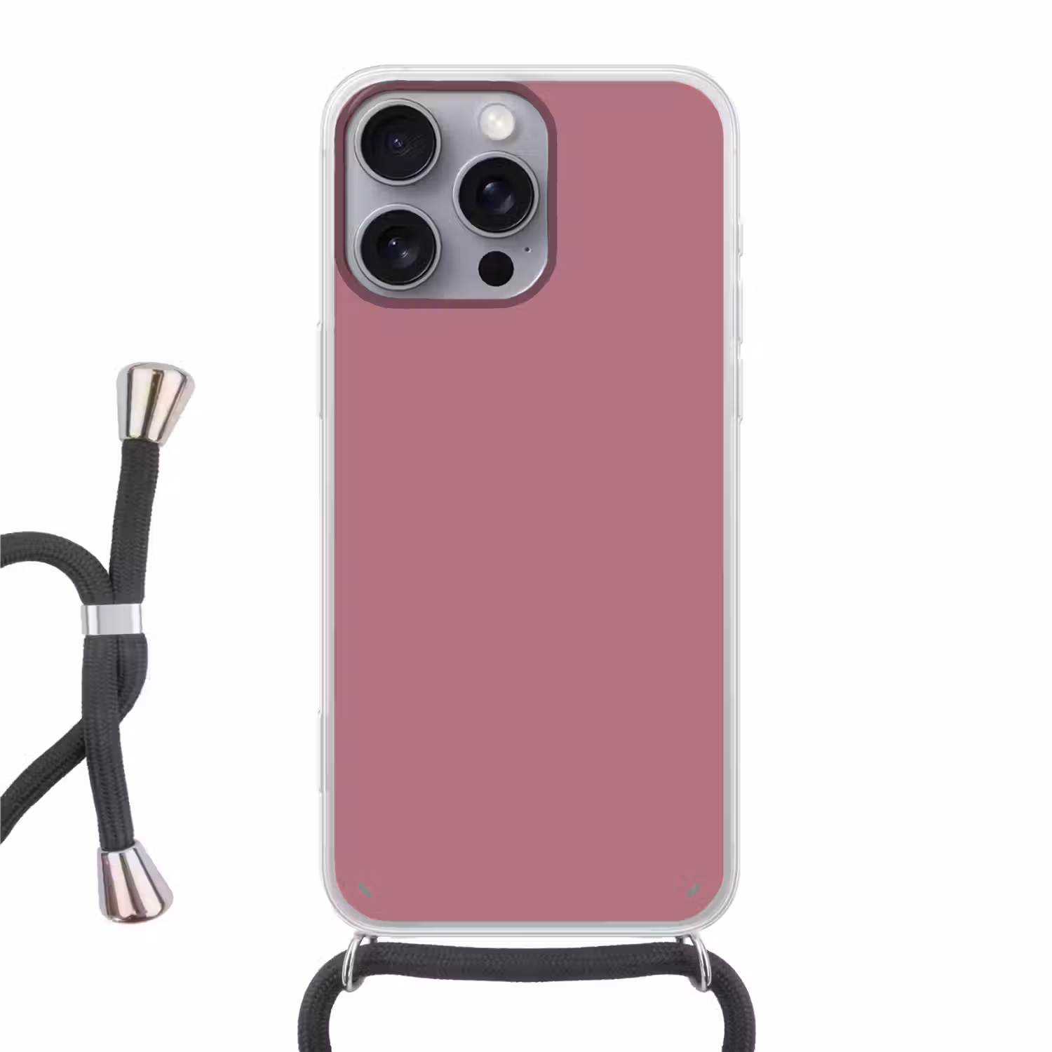 Antique - Mauve - Roze Hoesje iPhone 16 Pro Max met koord klein 804 -3d