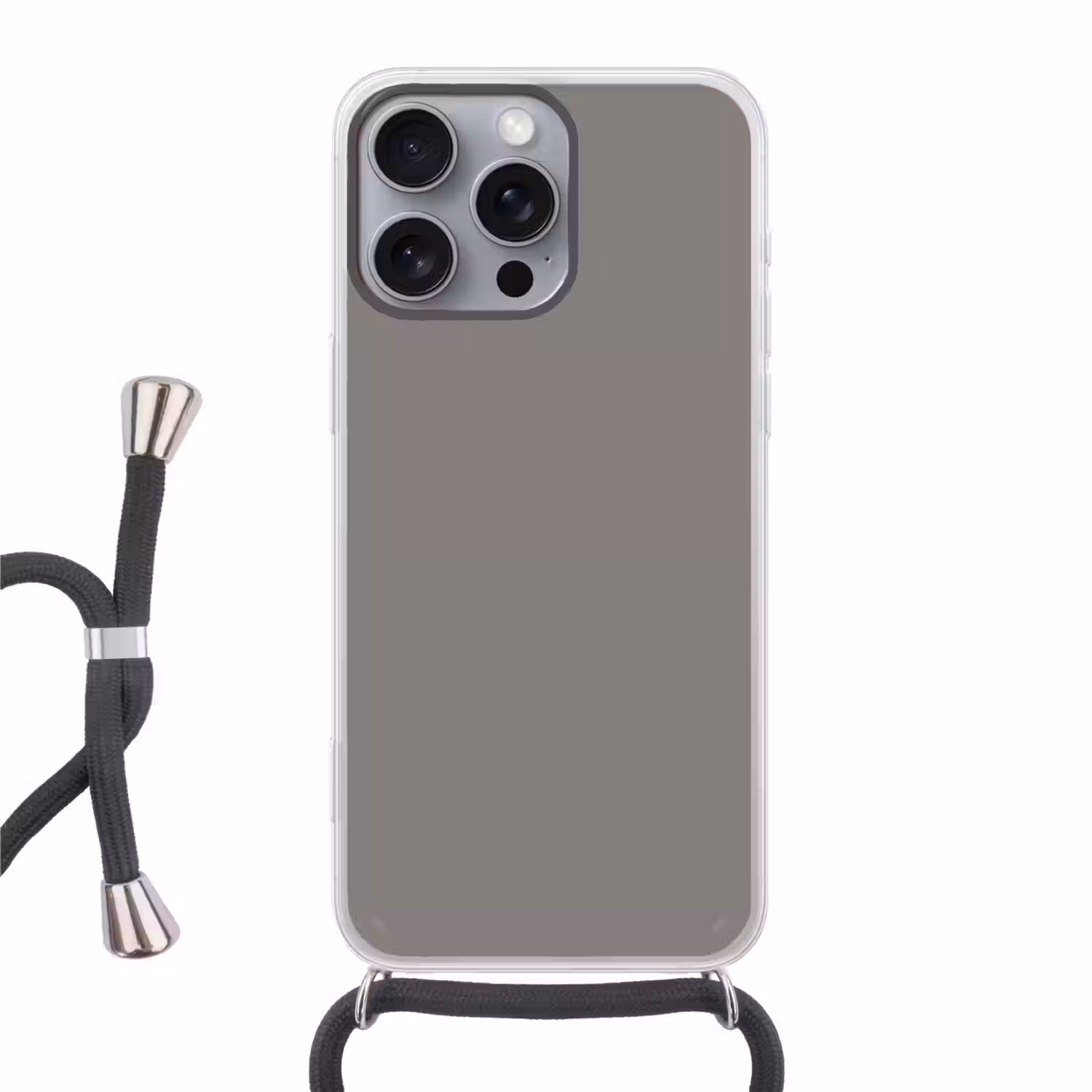 Mineral - Grey - Grijs Hoesje iPhone 16 Pro Max met koord klein 804 -3d