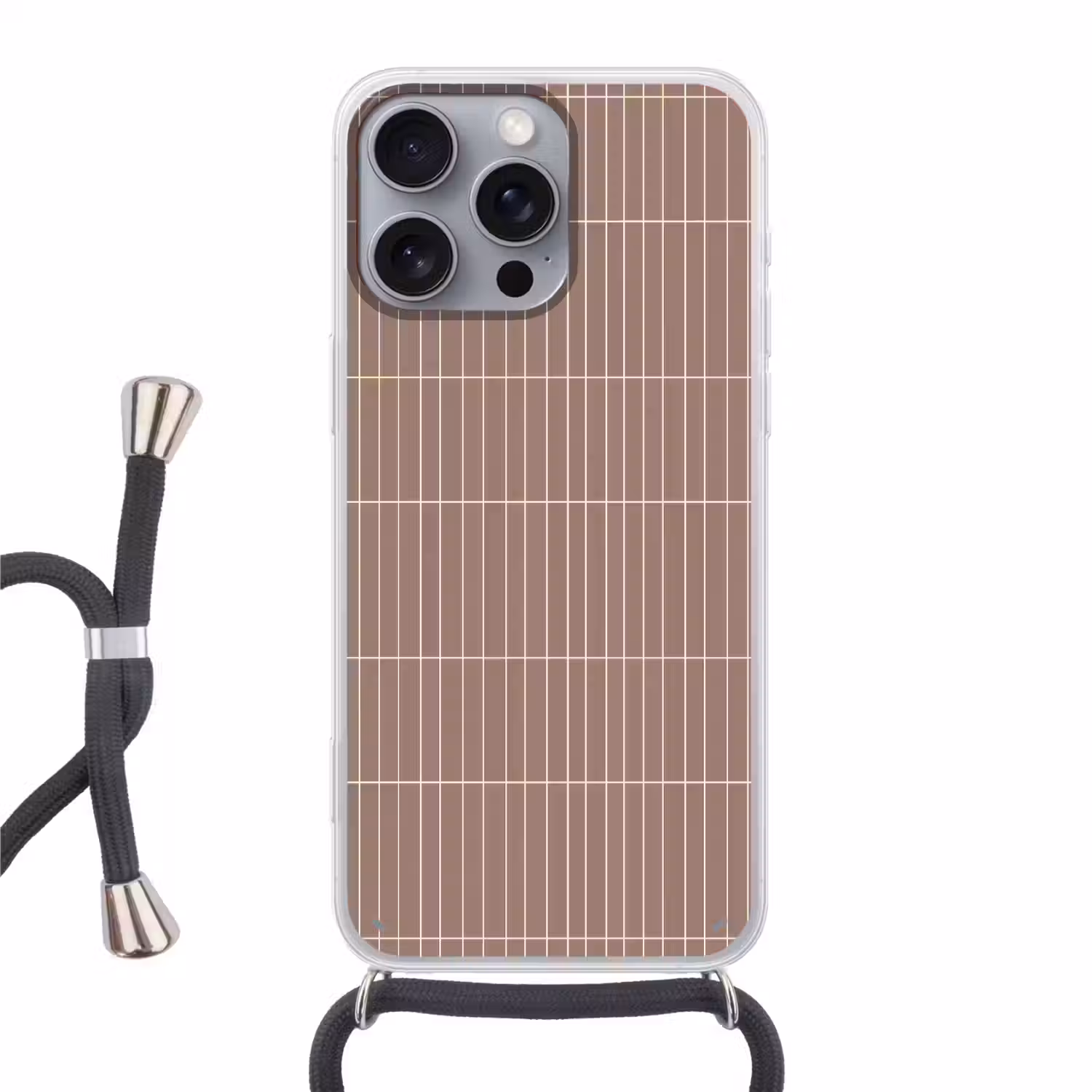 Verticaal - Wandtegel - Terracotta Hoesje iPhone 16 Pro Max met koord klein 804 -3d