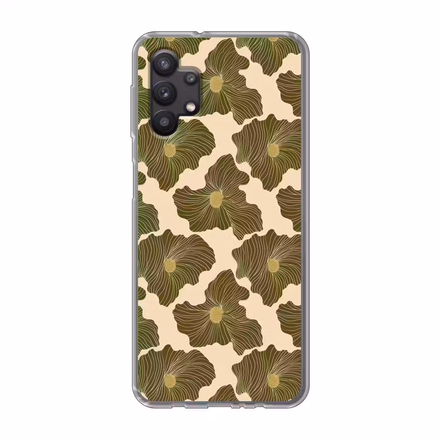Modern - Abstract - Groen Telefoonhoesje Samsung Galaxy A32 5G klein 346 -3d