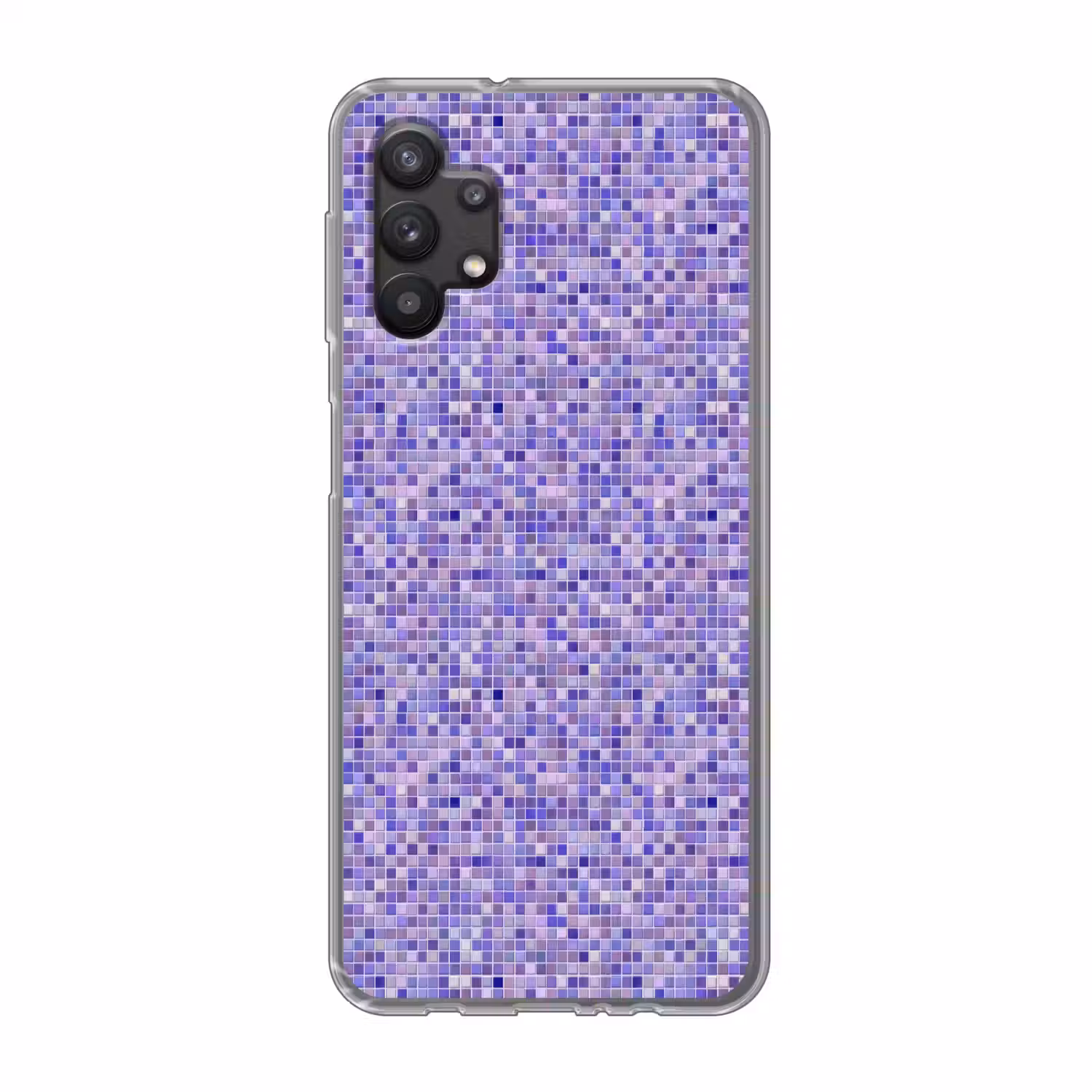 Mozaïek - Tegels - Lila - Amethist Telefoonhoesje Samsung Galaxy A32 5G klein 346 -3d