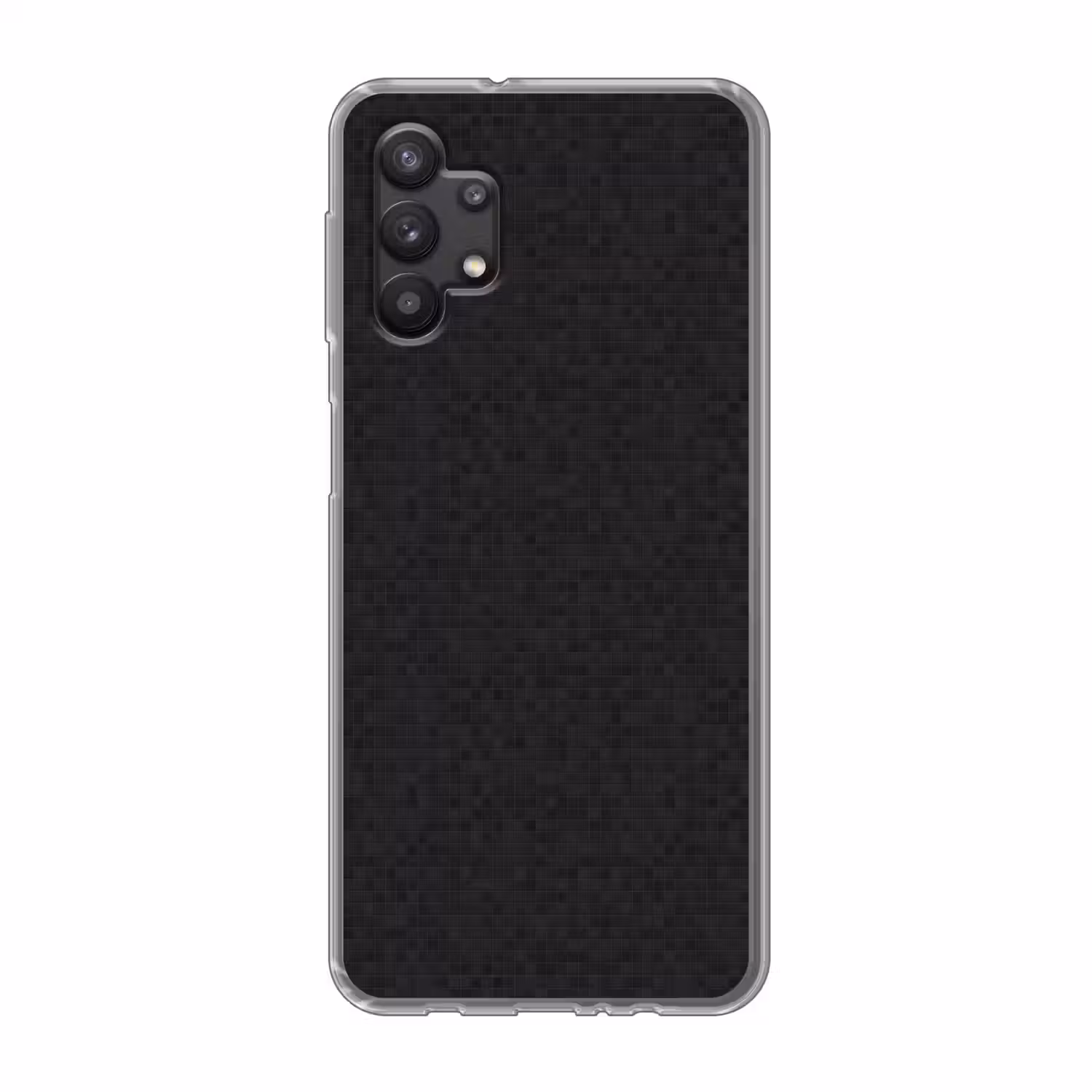 Mozaïek - Patroon - Antraciet - Zwart Telefoonhoesje Samsung Galaxy A32 5G klein 346 -3d