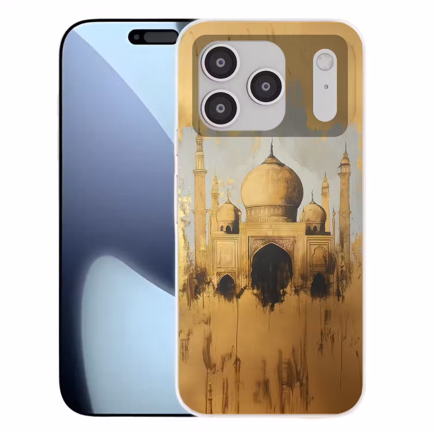 Moskee - Goud - Arabisch - Ramadan - Islamitische Telefoonhoesje iPhone 17 Pro klein -3d