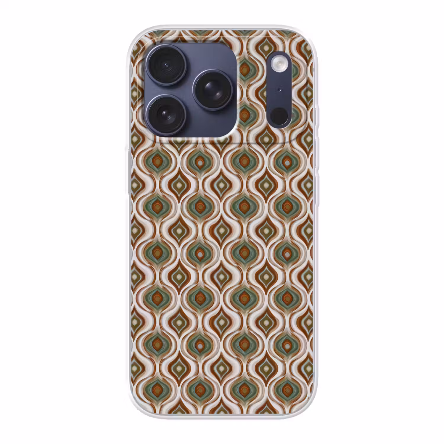 Motief - Patroon - Kleurrijk Telefoonhoesje iPhone 17 Pro klein 878 -3d