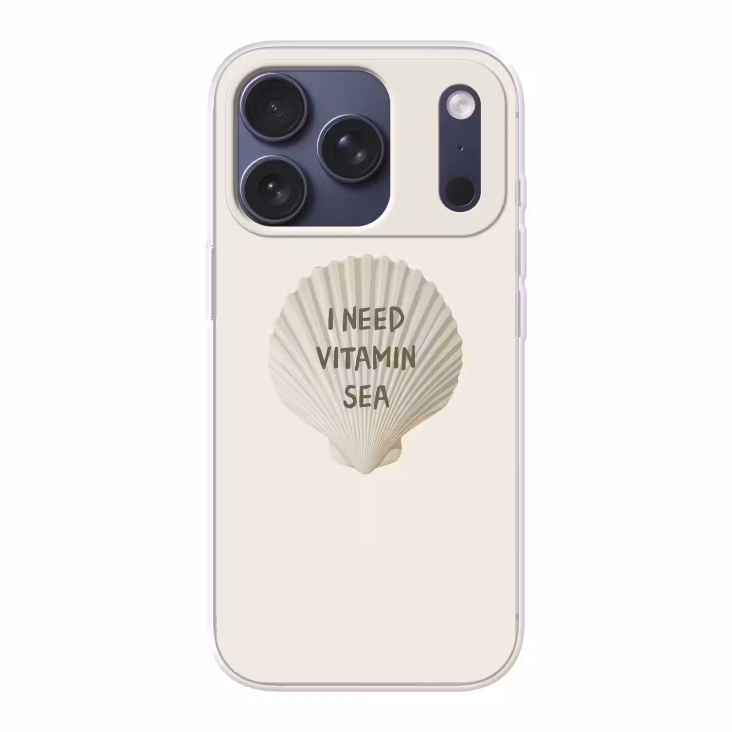 Schelp - Quote - Groen Telefoonhoesje iPhone 17 Pro klein -3d
